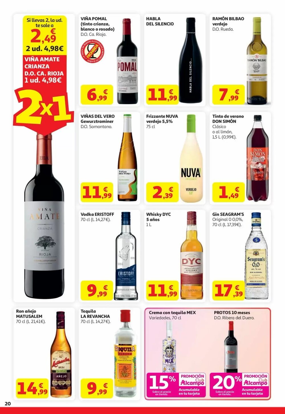 Folleto promocional de Alcampo válido desde el 22/04/2026 - Página 20.