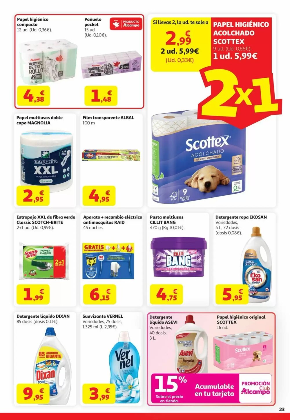 Folleto promocional de Alcampo válido desde el 22/04/2026 - Página 23.