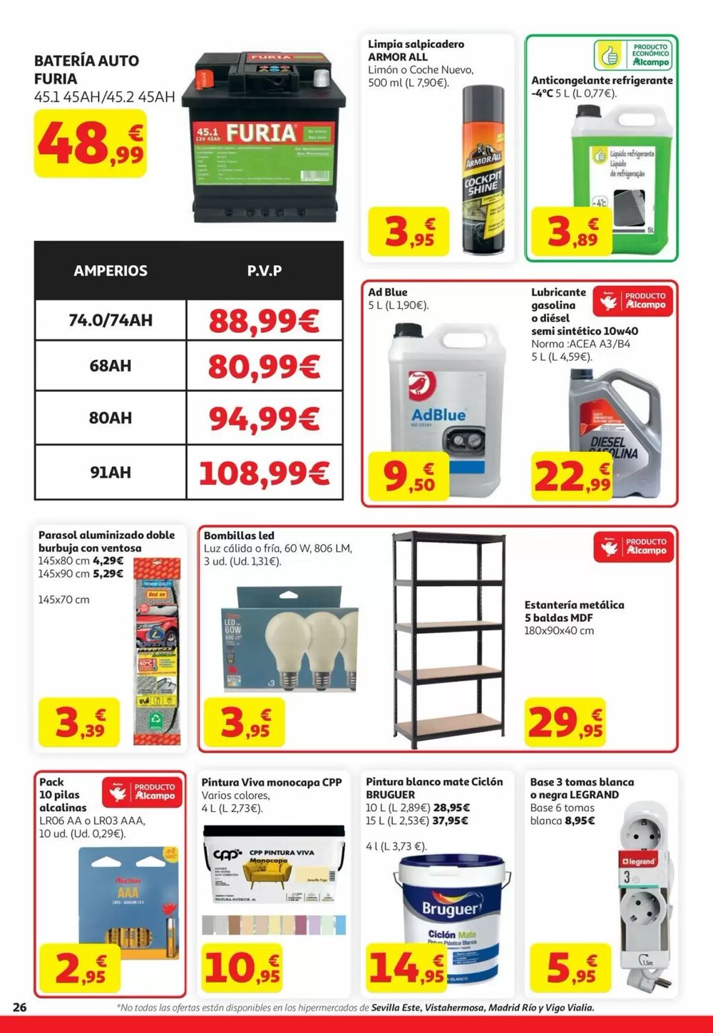 Folleto promocional de Alcampo válido desde el 22/04/2026 - Página 26.