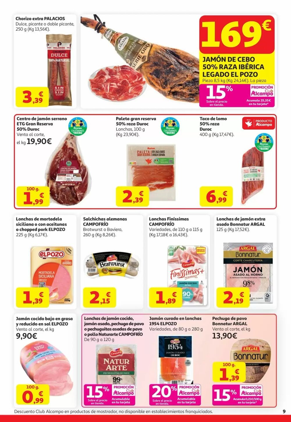 Folleto promocional de Alcampo válido desde el 22/04/2026 - Página 9.