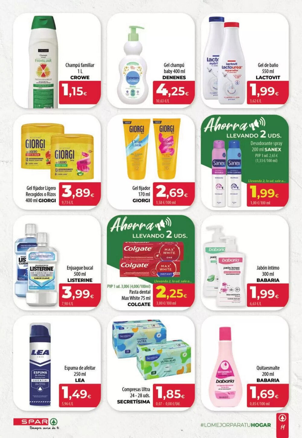 Folleto promocional de Spar Tenerife válido desde el 23/04/2026 - Página 14.
