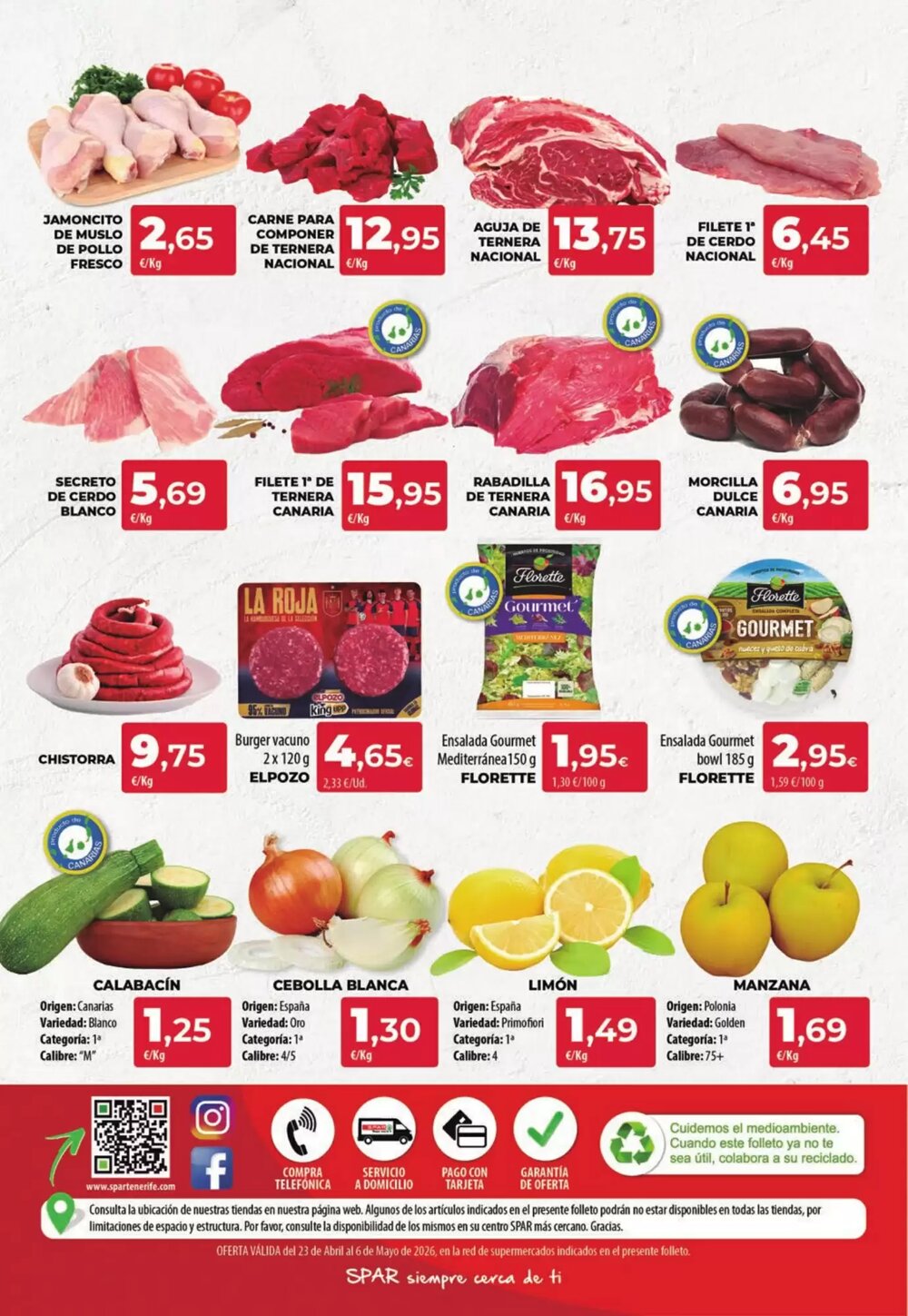 Folleto promocional de Spar Tenerife válido desde el 23/04/2026 - Página 16.