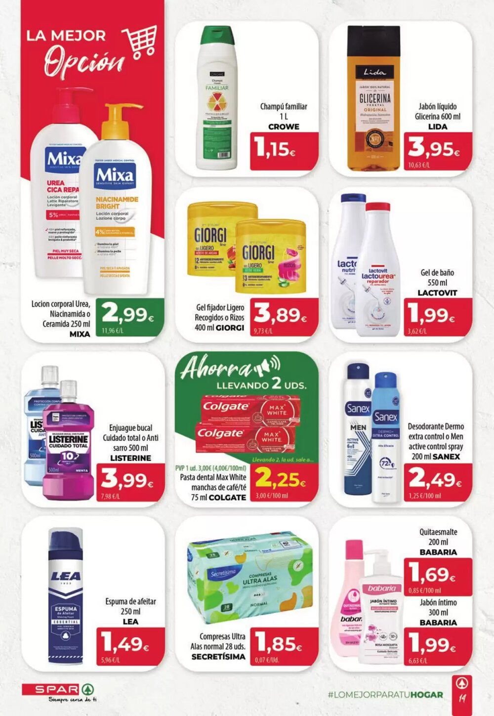 Folleto promocional de Spar válido desde el 23/04/2026 - Página 14.
