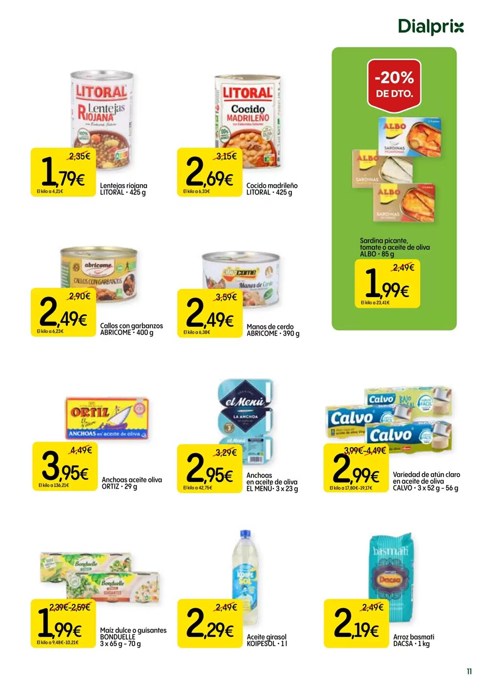 Folleto promocional de Dialprix válido desde el 23/04/2026 - Página 11.