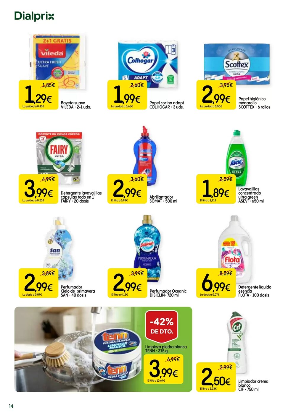 Folleto promocional de Dialprix válido desde el 23/04/2026 - Página 14.