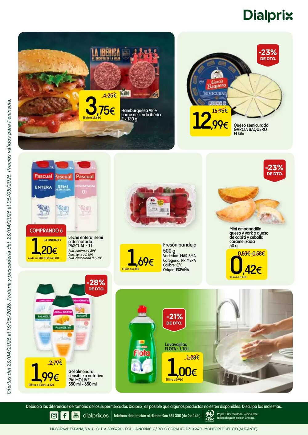 Folleto promocional de Dialprix válido desde el 23/04/2026 - Página 16.