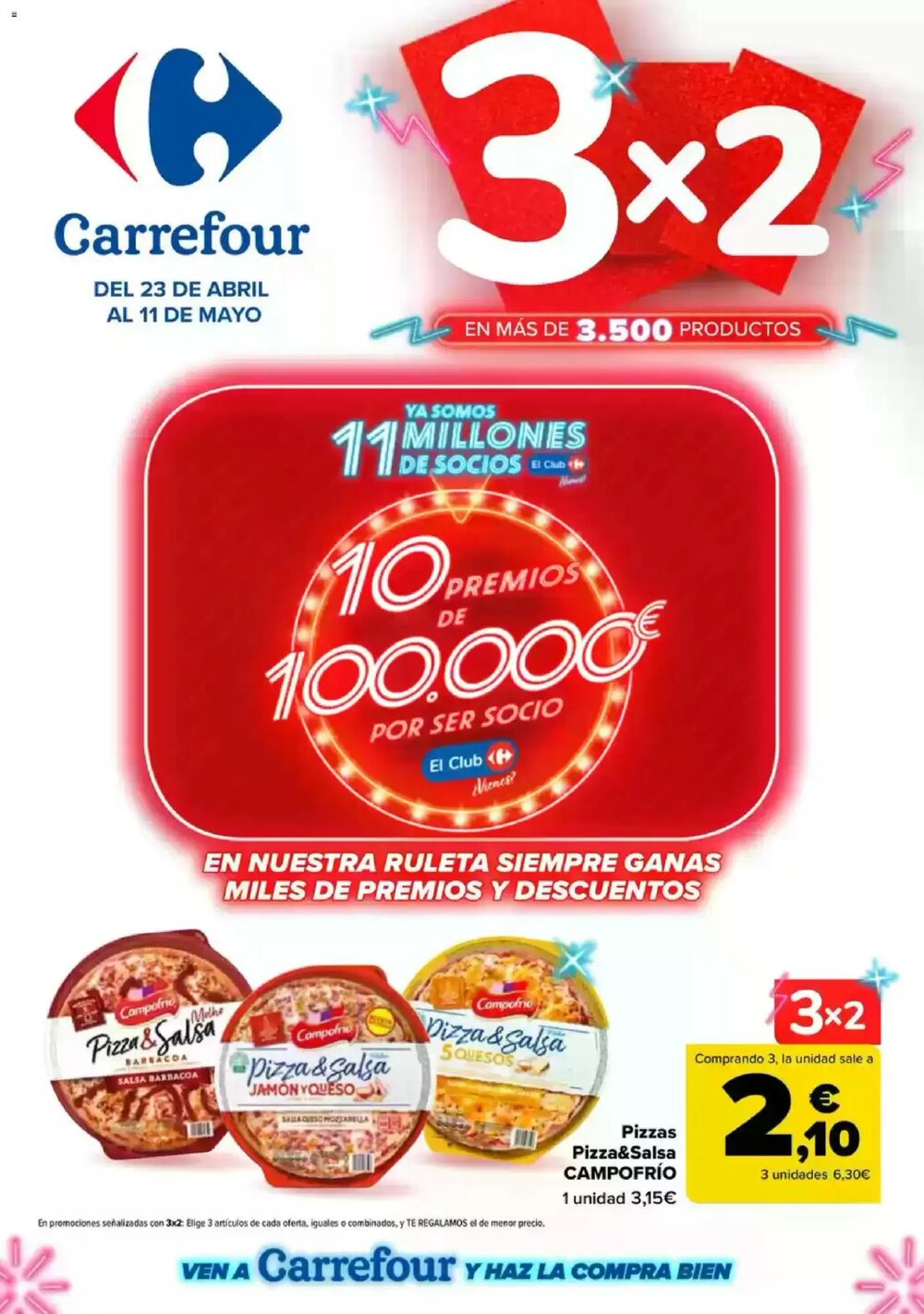 Folleto promocional de Carrefour válido desde el 23/04/2026 - Página 1.