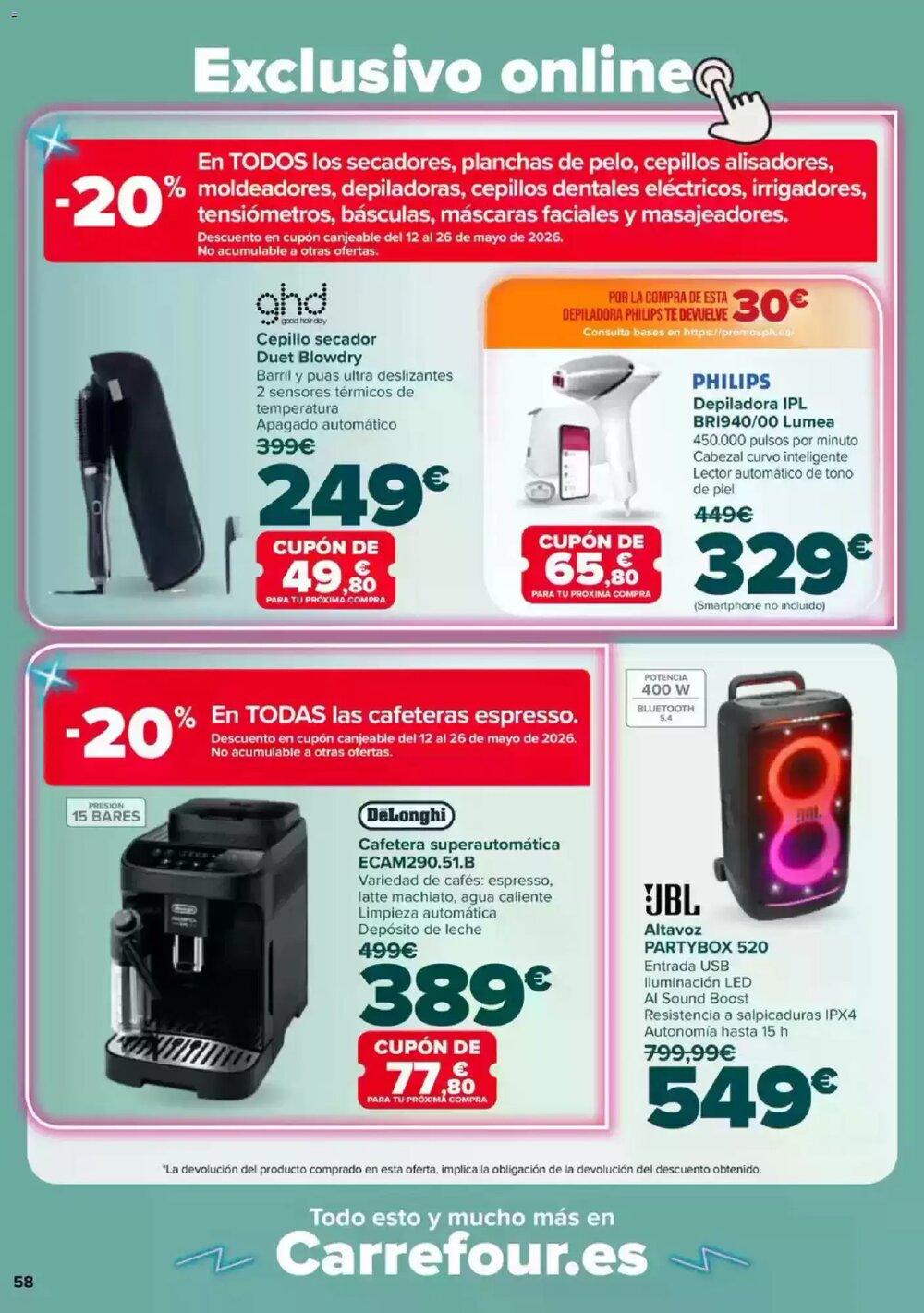 Folleto promocional de Carrefour válido desde el 23/04/2026 - Página 58.