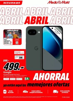 Folleto promocional de MediaMarkt válido desde el 23/04/2026