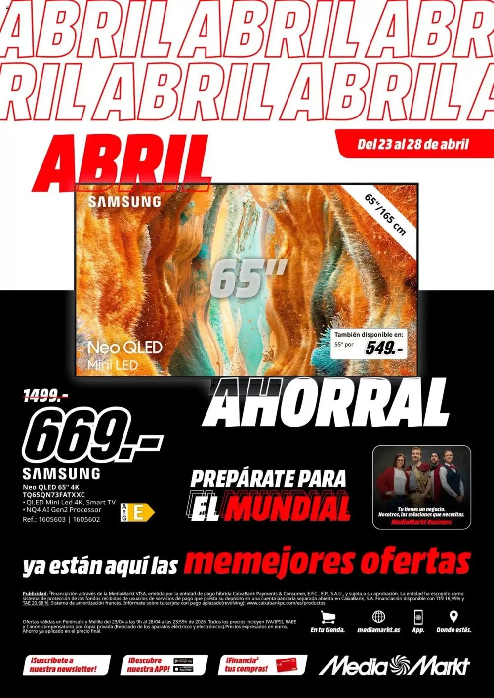 Folleto promocional de MediaMarkt válido desde el 23/04/2026 - Página 36.