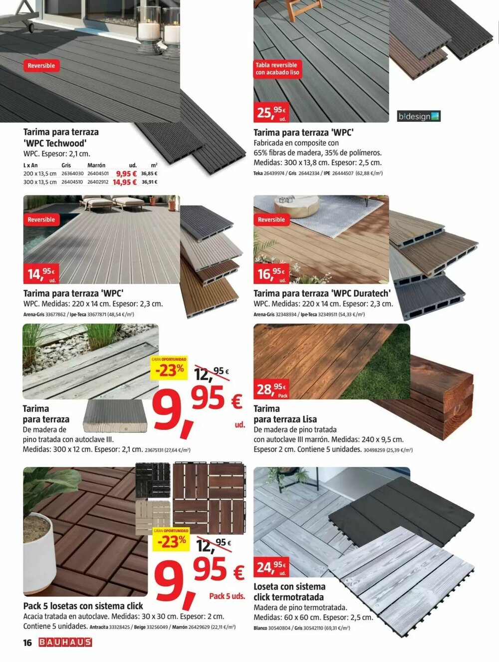 Folleto promocional de Bauhaus válido desde el 23/04/2026 - Página 16.