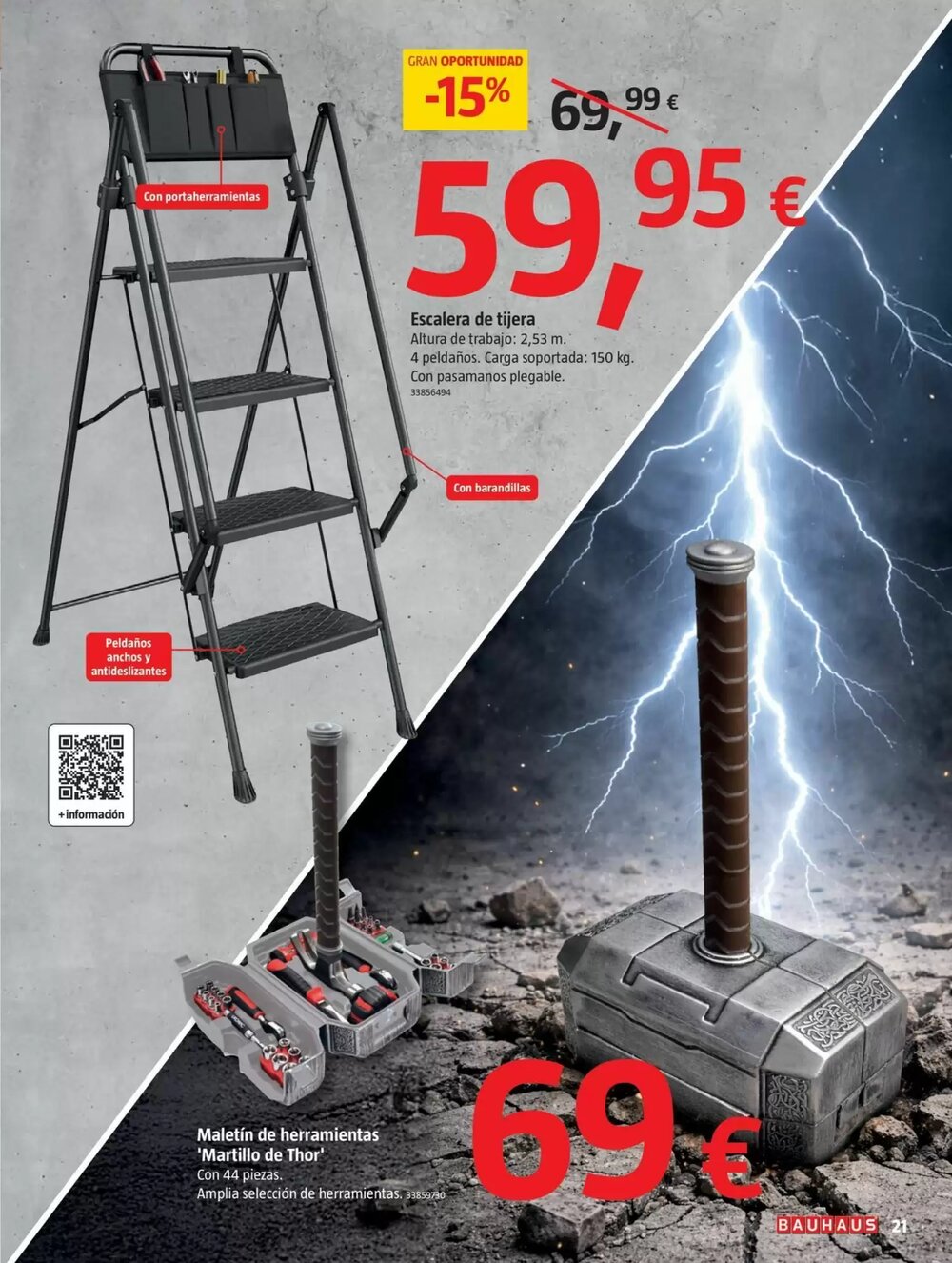 Folleto promocional de Bauhaus válido desde el 23/04/2026 - Página 21.