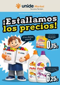 Folleto promocional de Unide Market válido desde el 23/04/2026