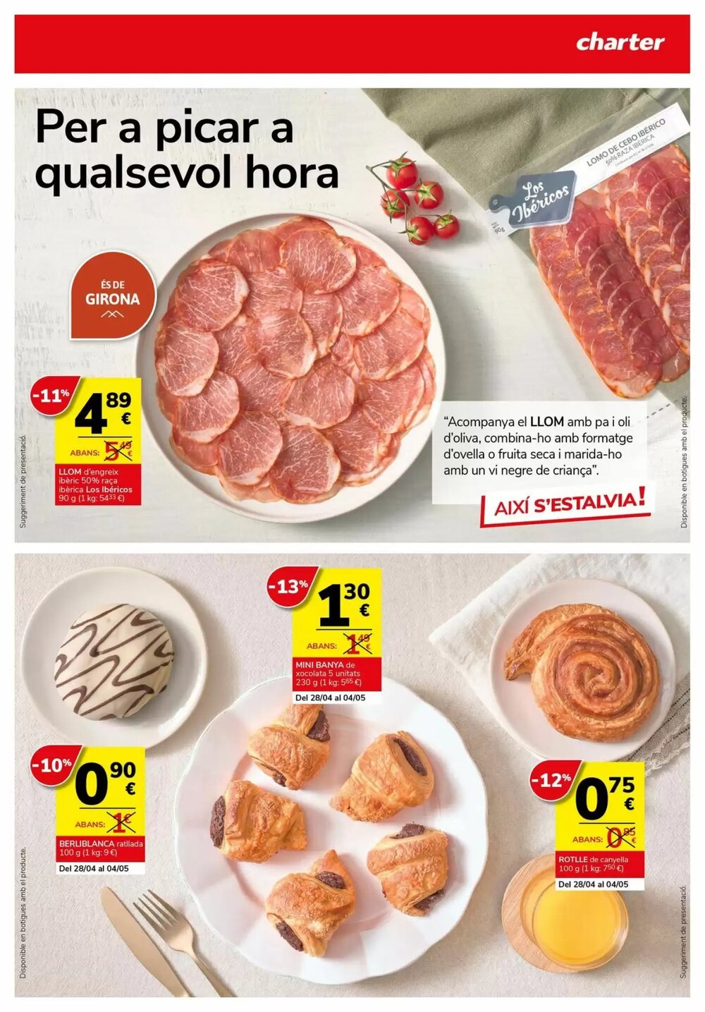 Folleto promocional de Supermercados Charter válido desde el 23/04/2026 - Página 15.