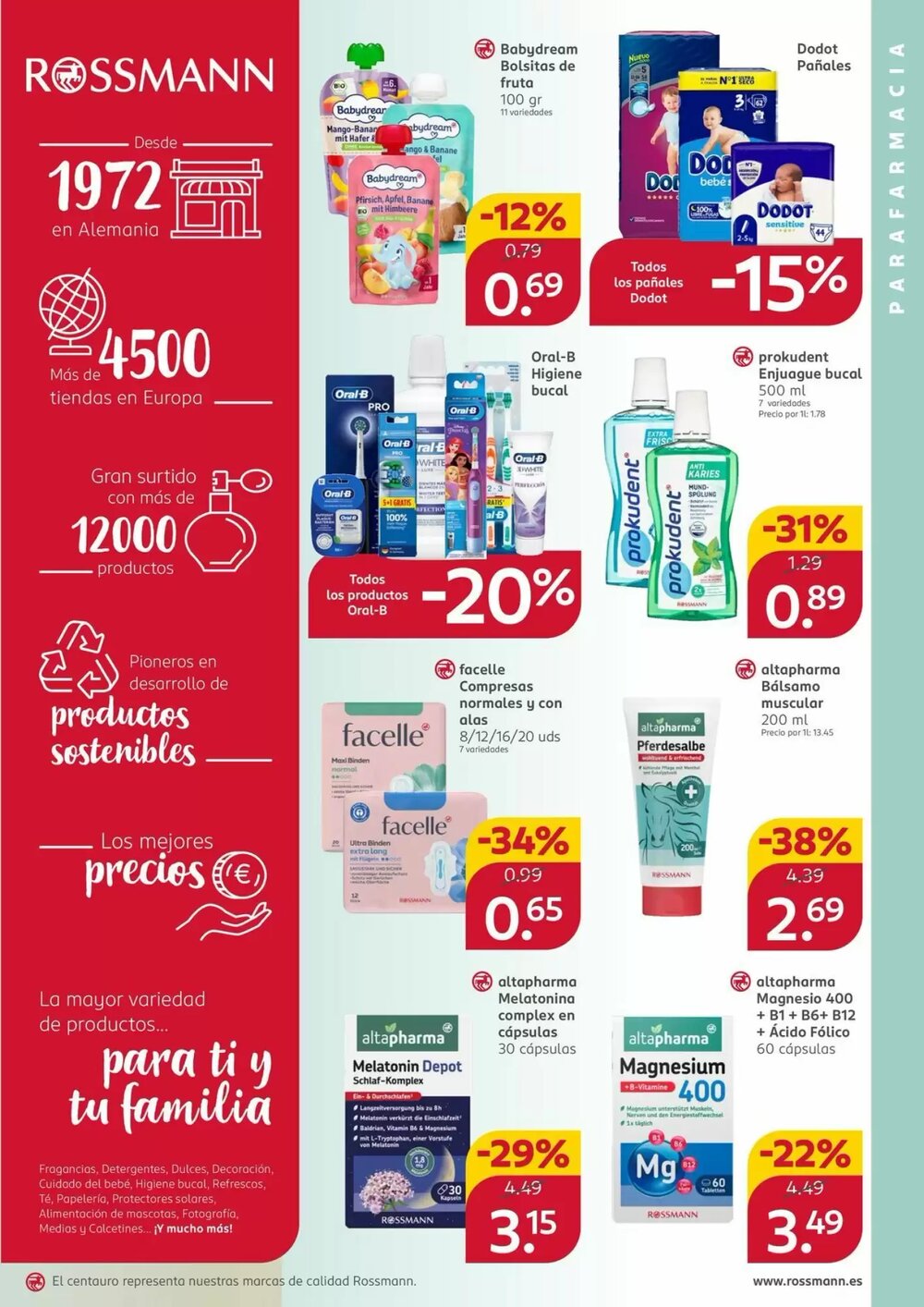 Folleto promocional de Rossmann válido desde el 24/04/2026 - Página 3.