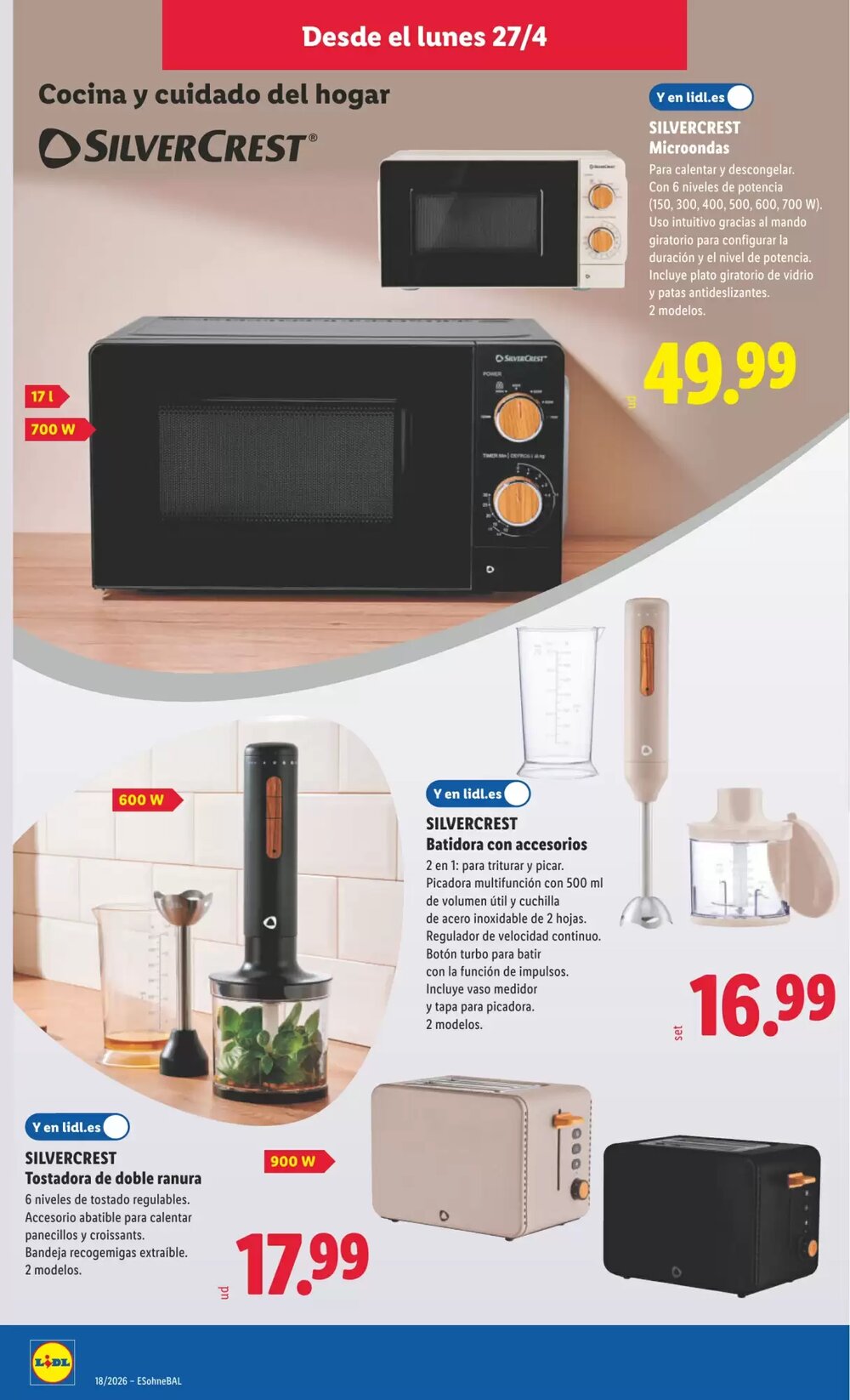 Folleto promocional de Lidl válido desde el 27/04/2026 - Página 6.