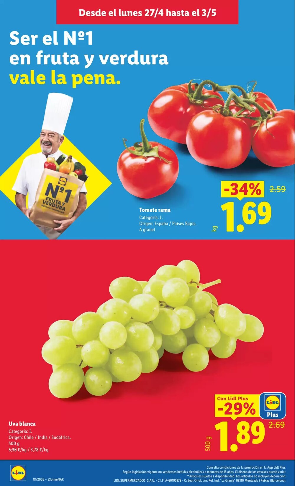 Folleto promocional de Lidl válido desde el 27/04/2026 - Página 2.