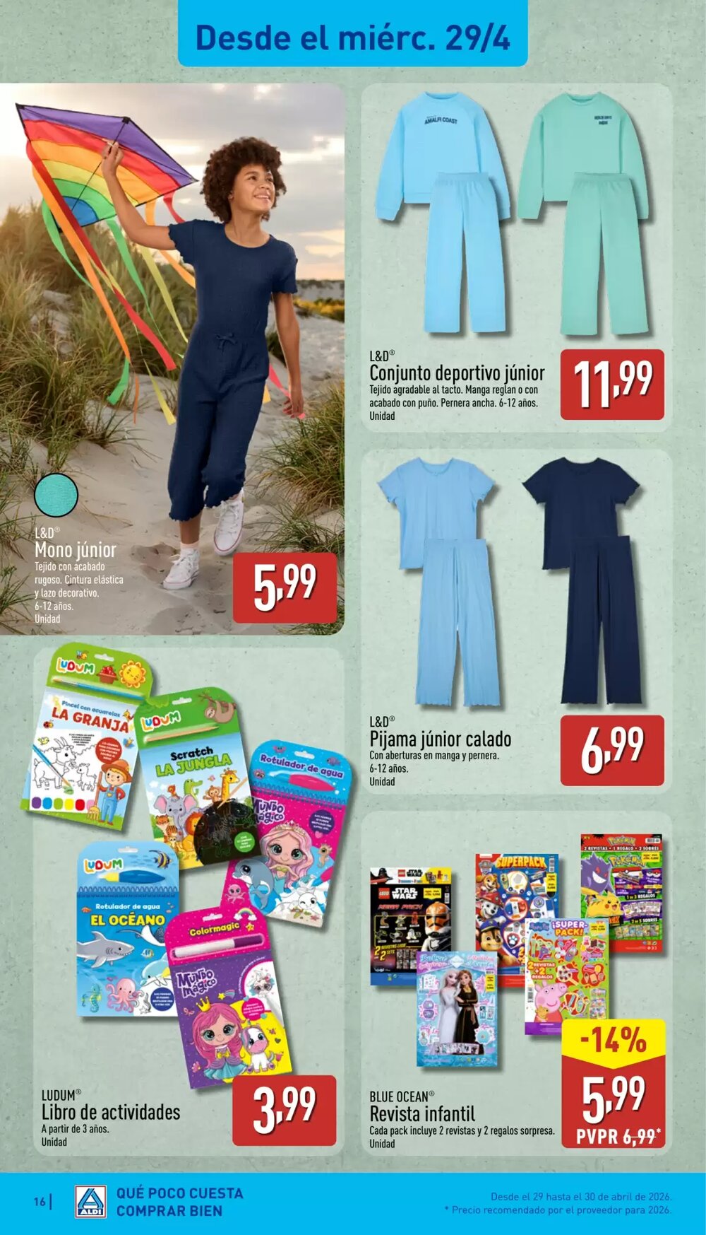 Folleto promocional de ALDI válido desde el 27/04/2026 - Página 16.
