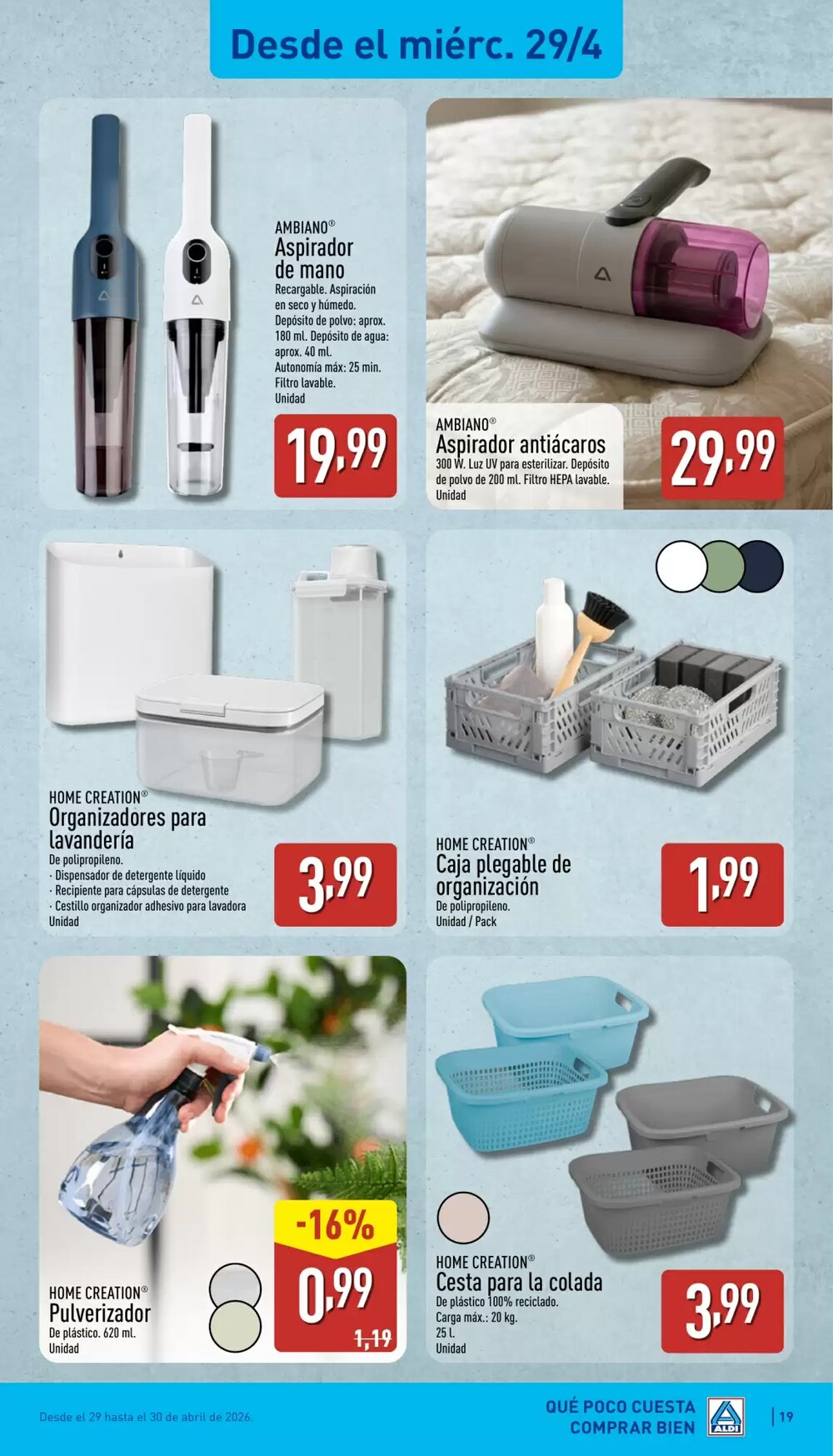 Folleto promocional de ALDI válido desde el 27/04/2026 - Página 19.