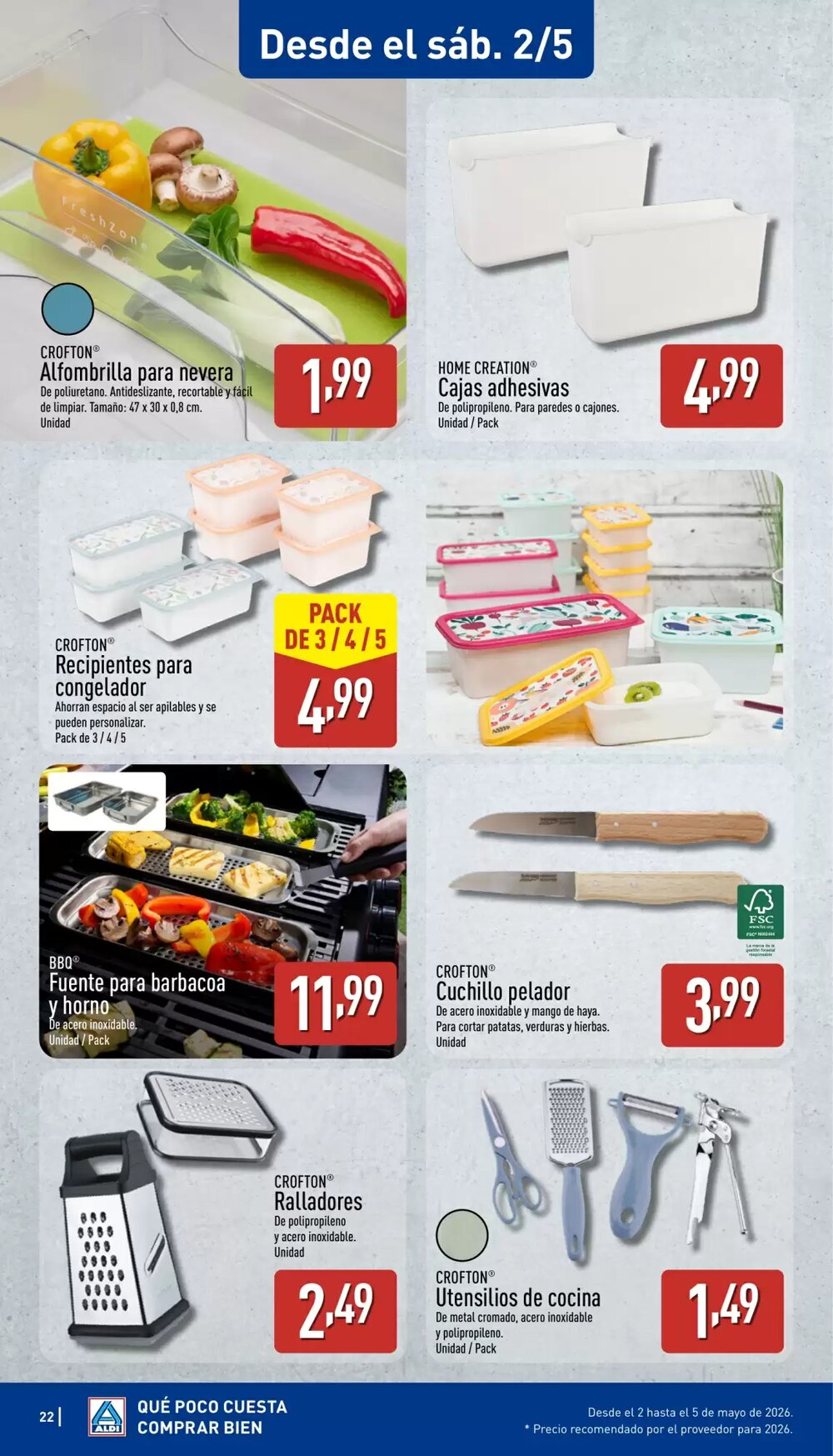 Folleto promocional de ALDI válido desde el 27/04/2026 - Página 22.