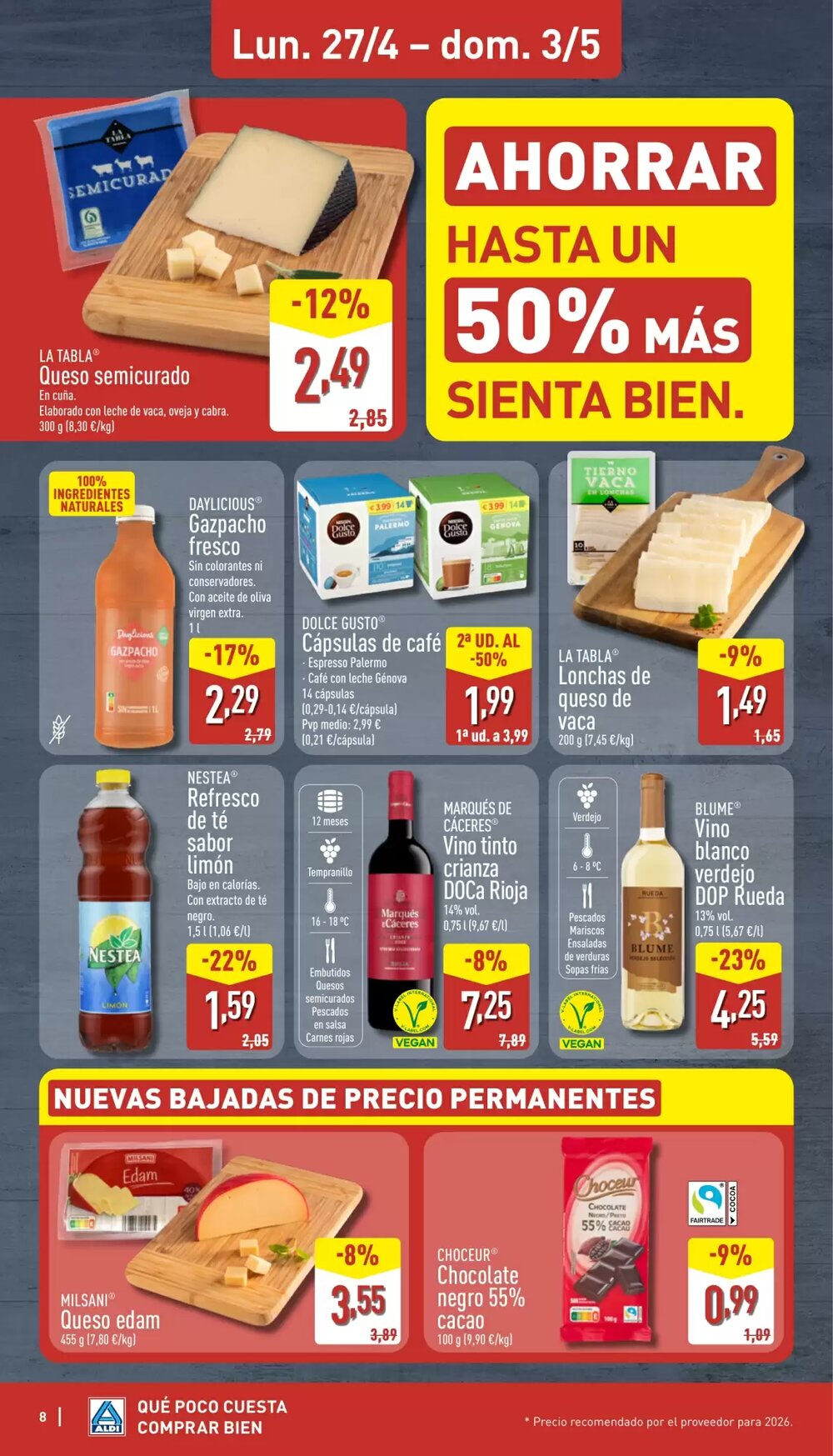 Folleto promocional de ALDI válido desde el 27/04/2026 - Página 8.