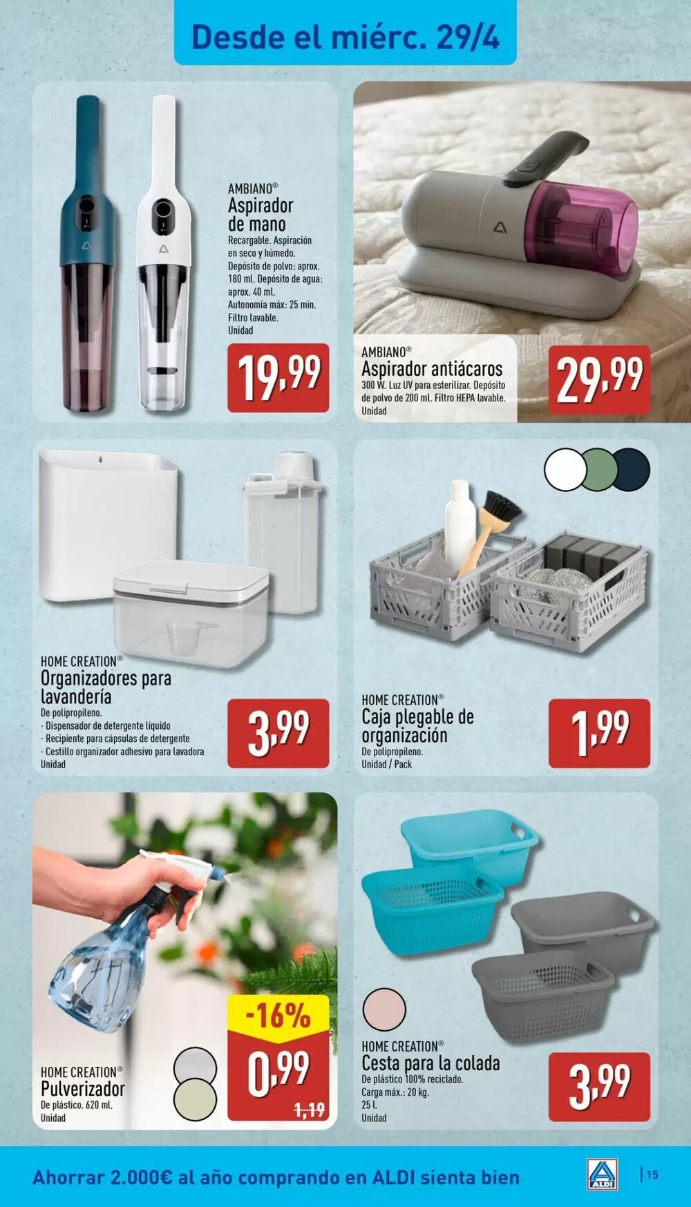 Folleto promocional de ALDI válido desde el 27/04/2026 - Página 15.