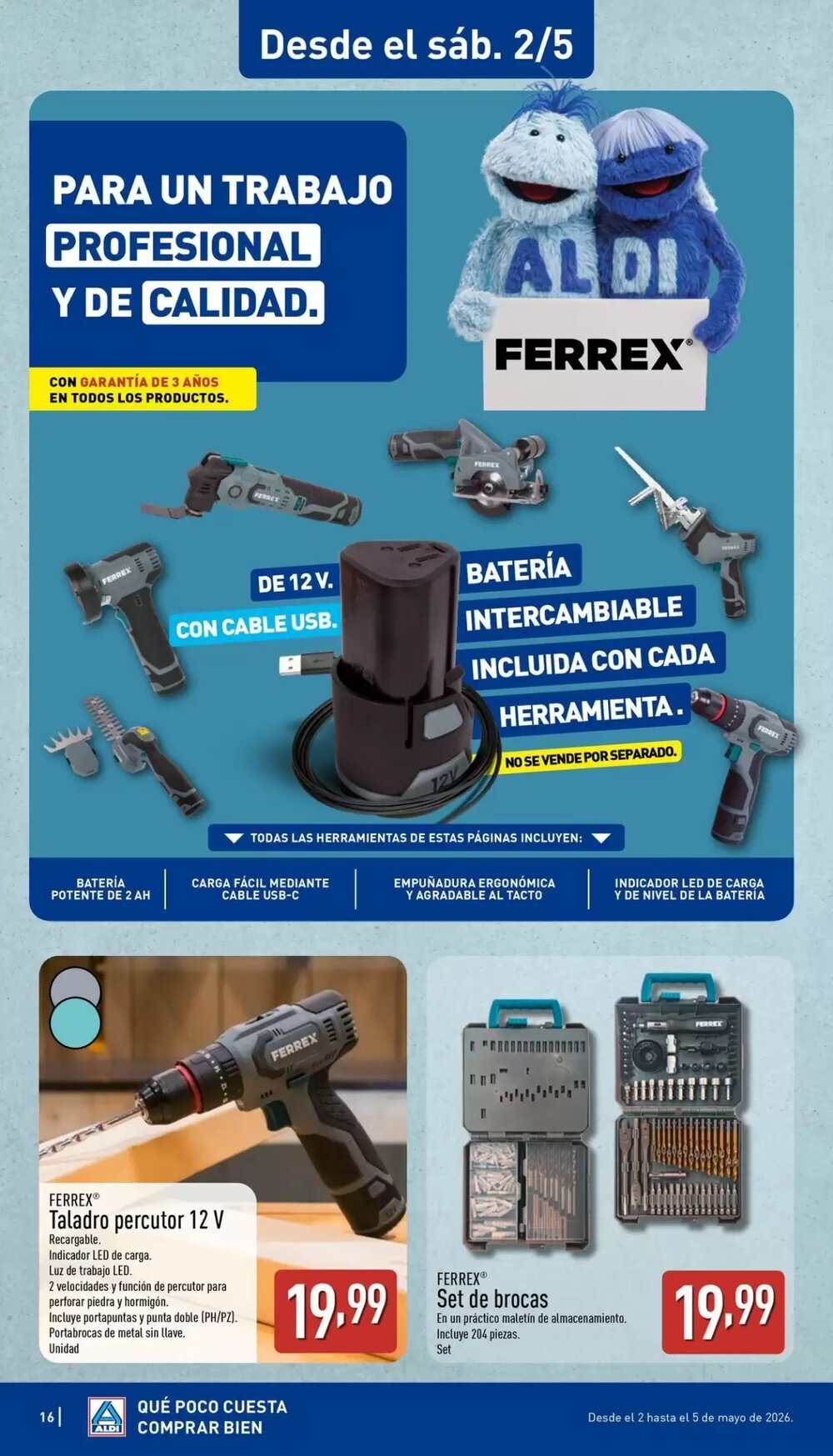 Folleto promocional de ALDI válido desde el 27/04/2026 - Página 16.