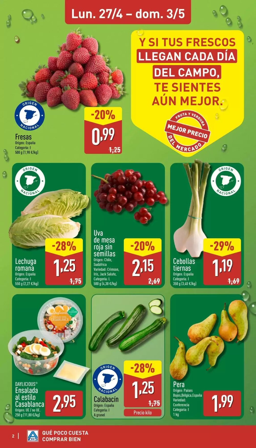 Folleto promocional de ALDI válido desde el 27/04/2026 - Página 2.