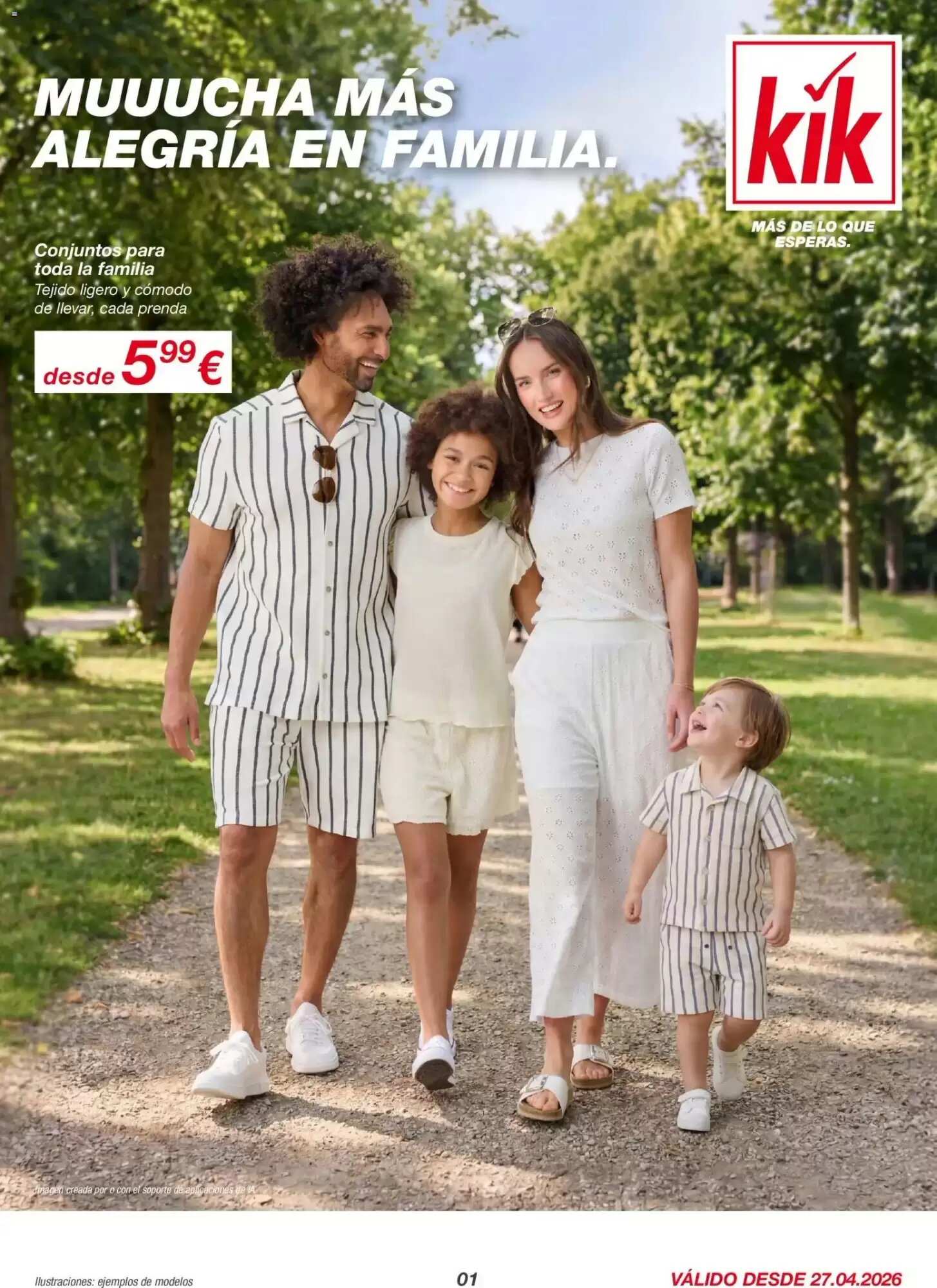 Folleto promocional de KIK válido desde el 27/04/2026 - Página 1.
