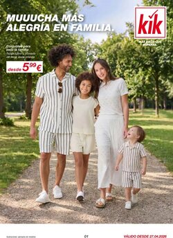Folleto promocional de KIK válido desde el 27/04/2026