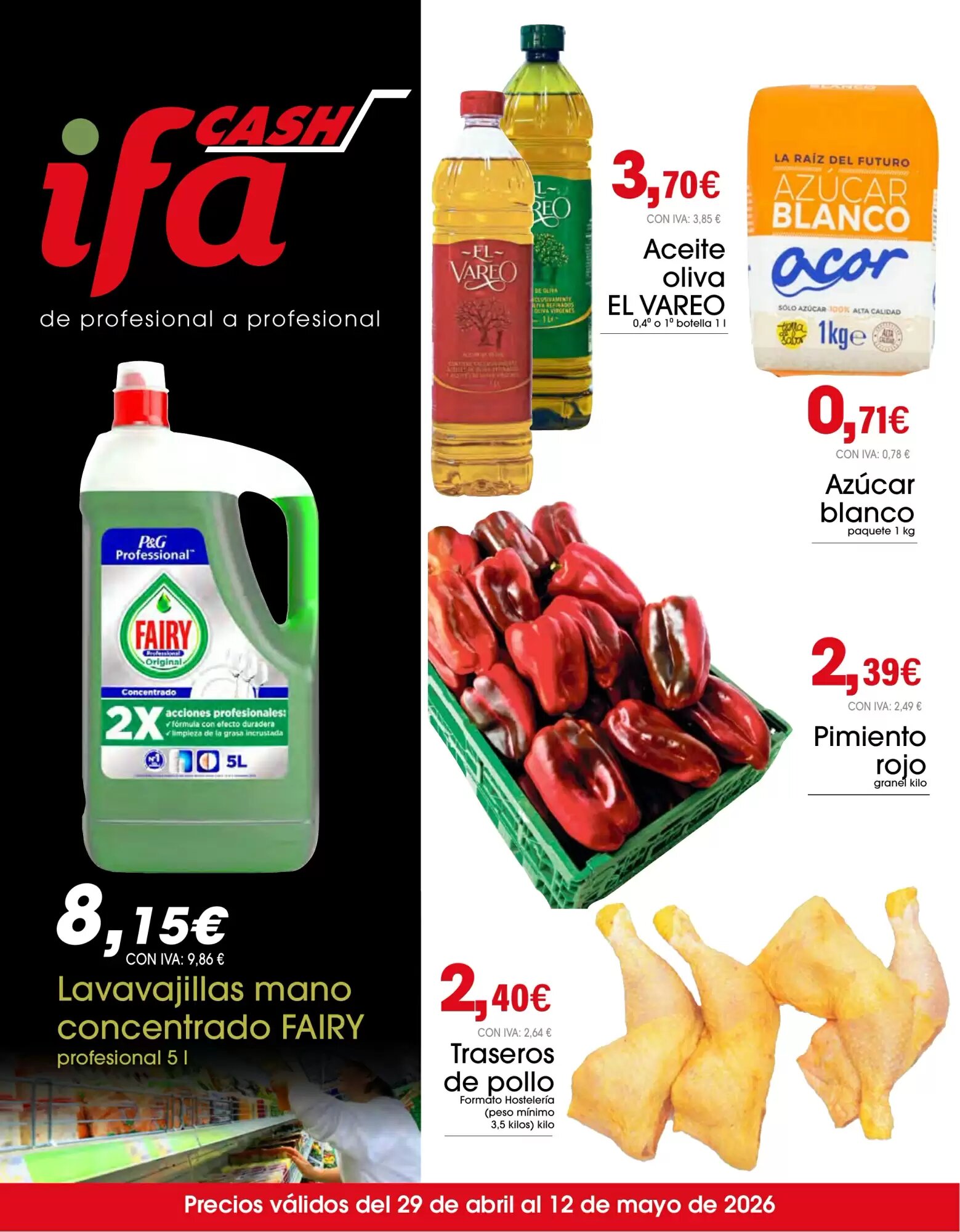 Folleto promocional de Cash Ifa válido desde el 29/04/2026 - Página 1.