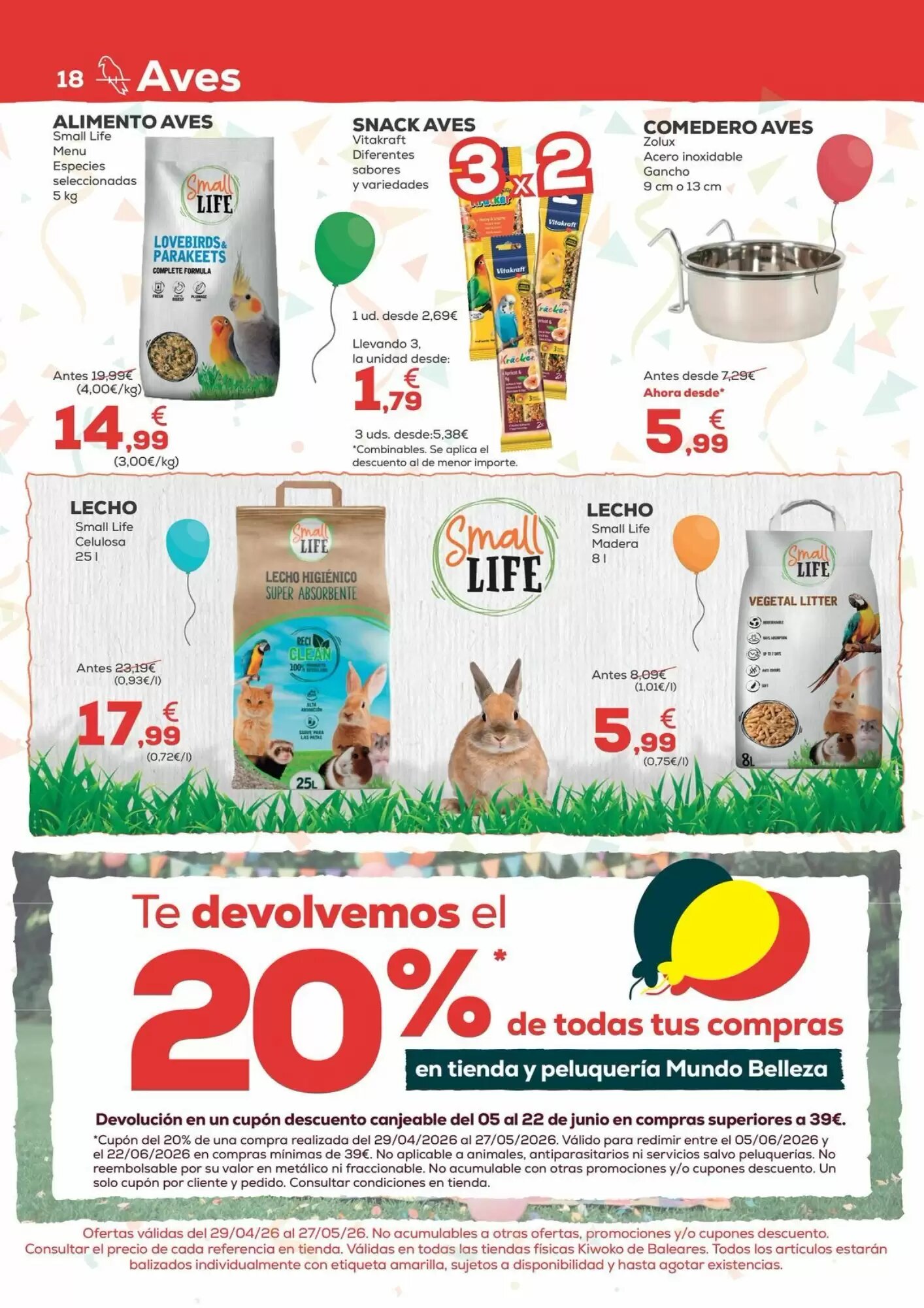 Folleto promocional de Kiwoko válido desde el 29/04/2026 - Página 18.
