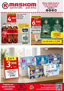 Folleto promocional de Maskom Supermercados válido desde el 30/04/2026