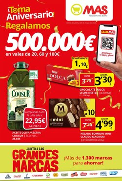 Folleto promocional de MAS válido desde el 30/04/2026
