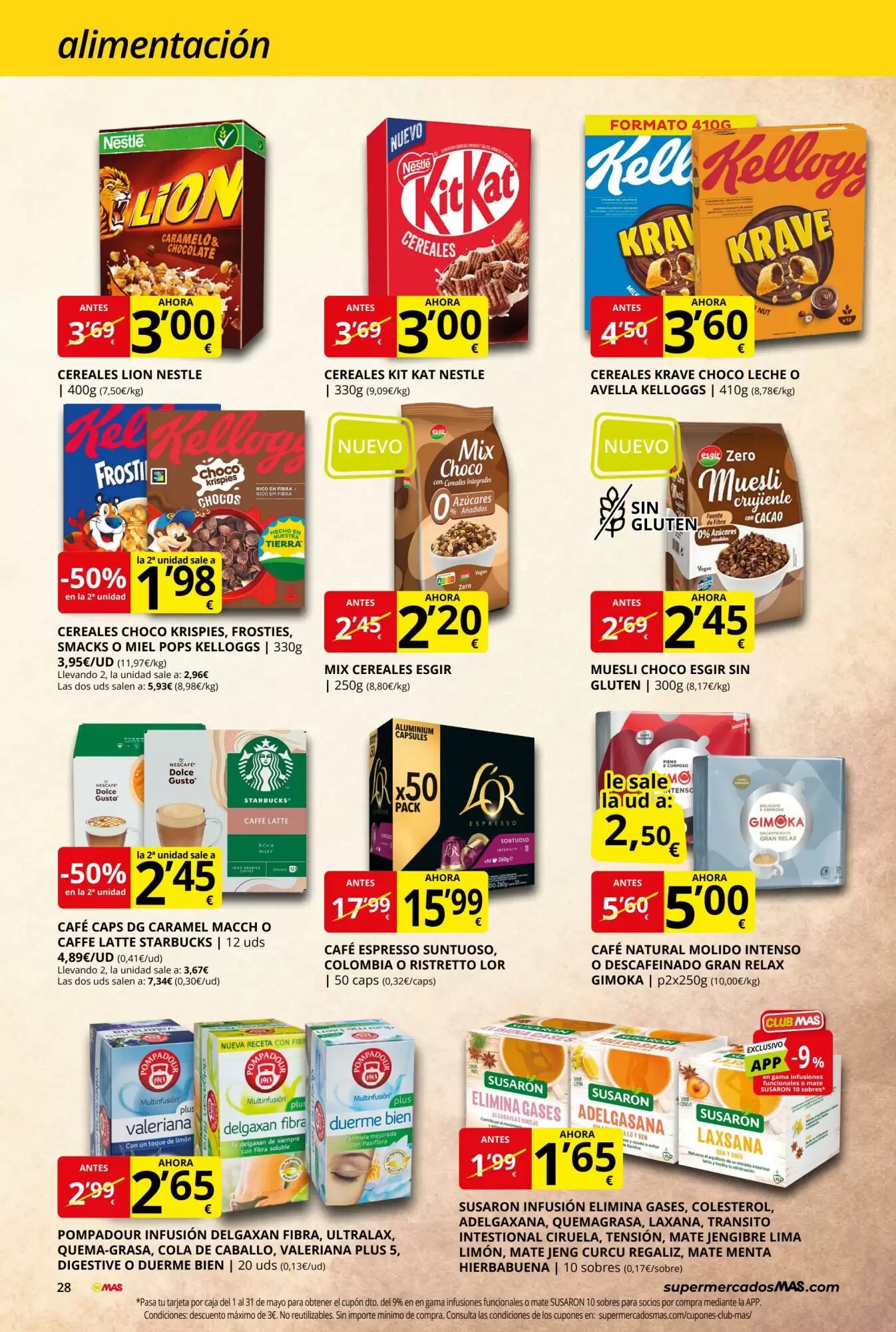 Folleto promocional de MAS válido desde el 30/04/2026 - Página 28.