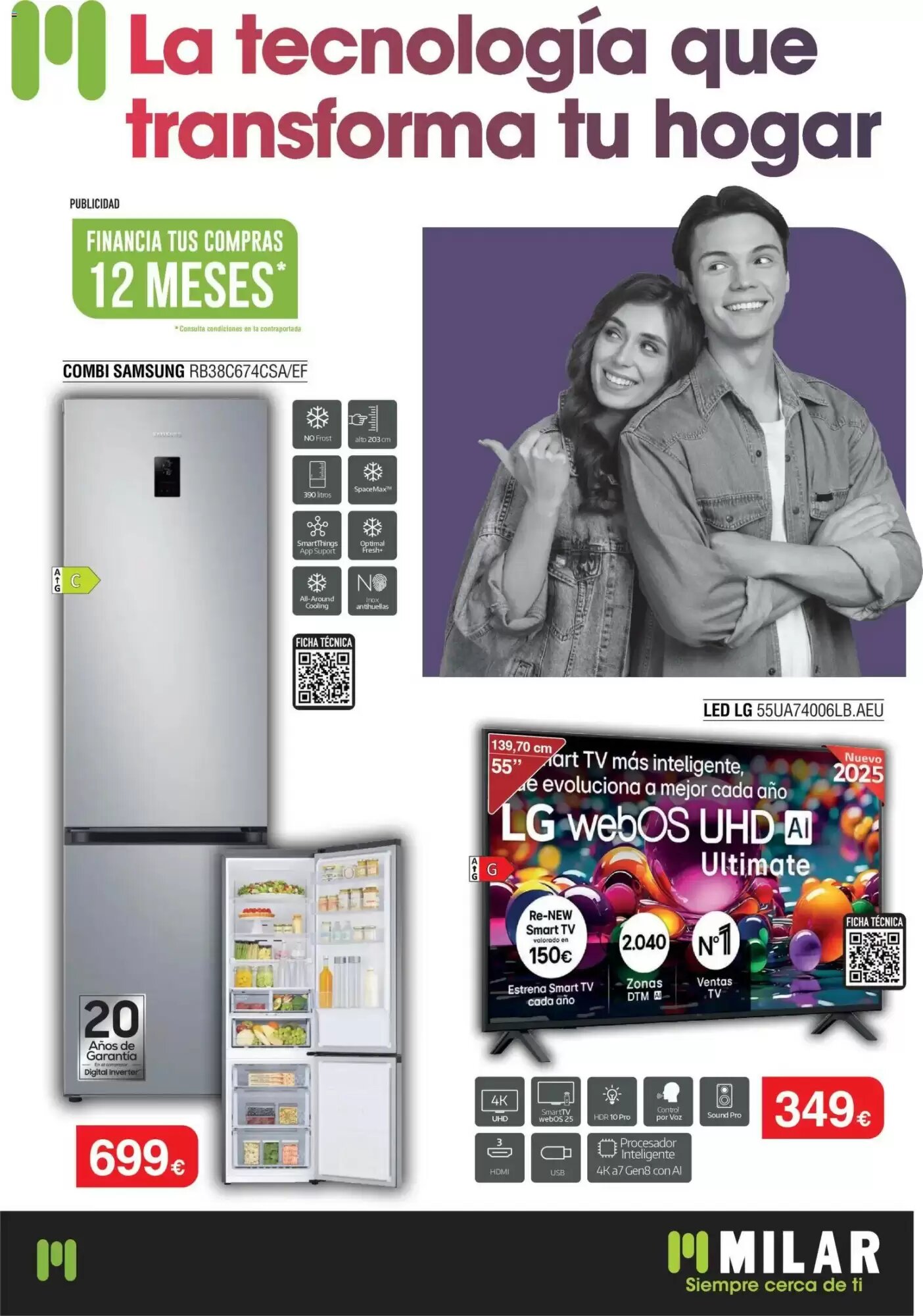 Folleto promocional de Milar válido desde el 01/05/2026 - Página 1.