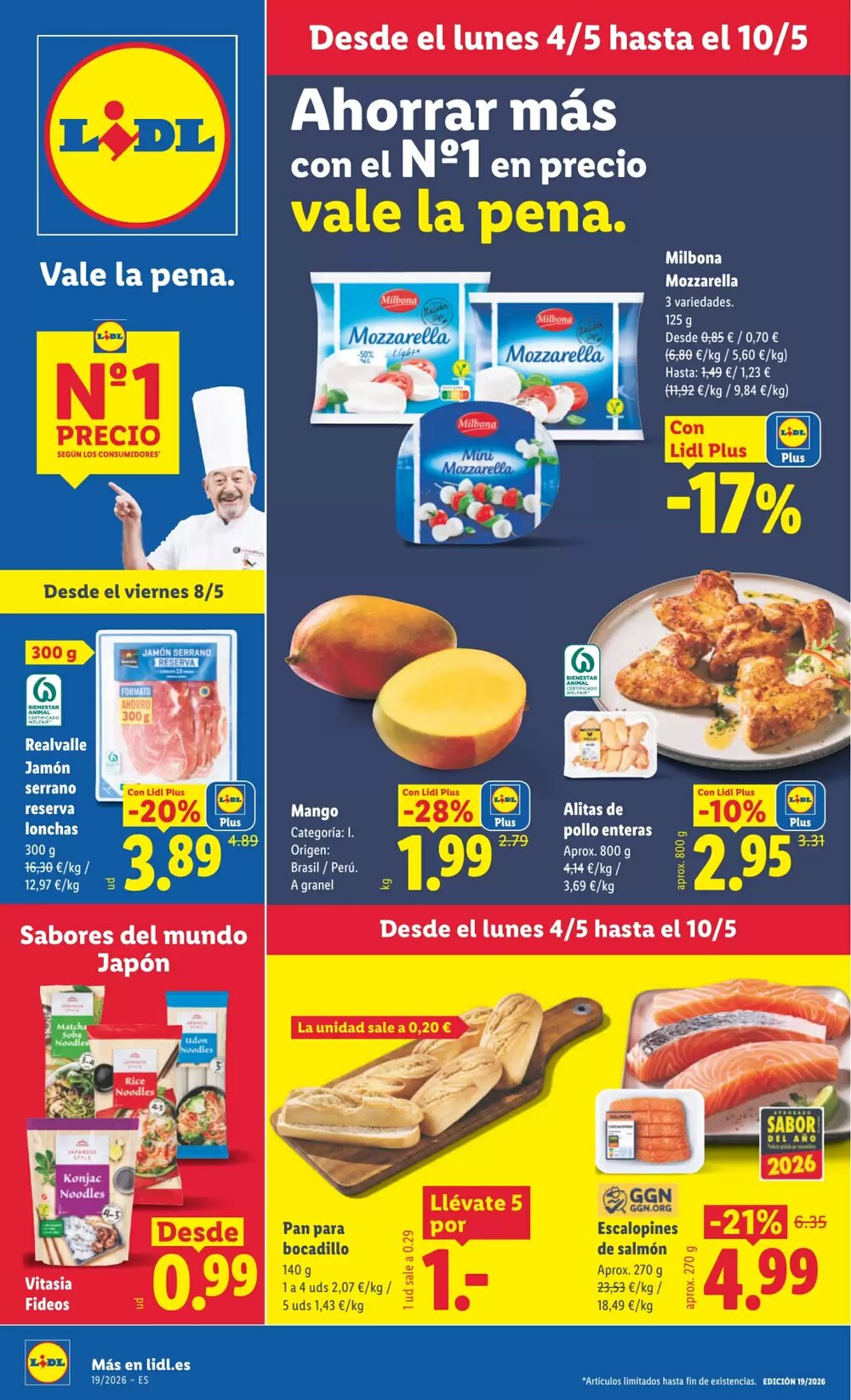 Folleto promocional de Lidl válido desde el 04/05/2026 - Página 1.
