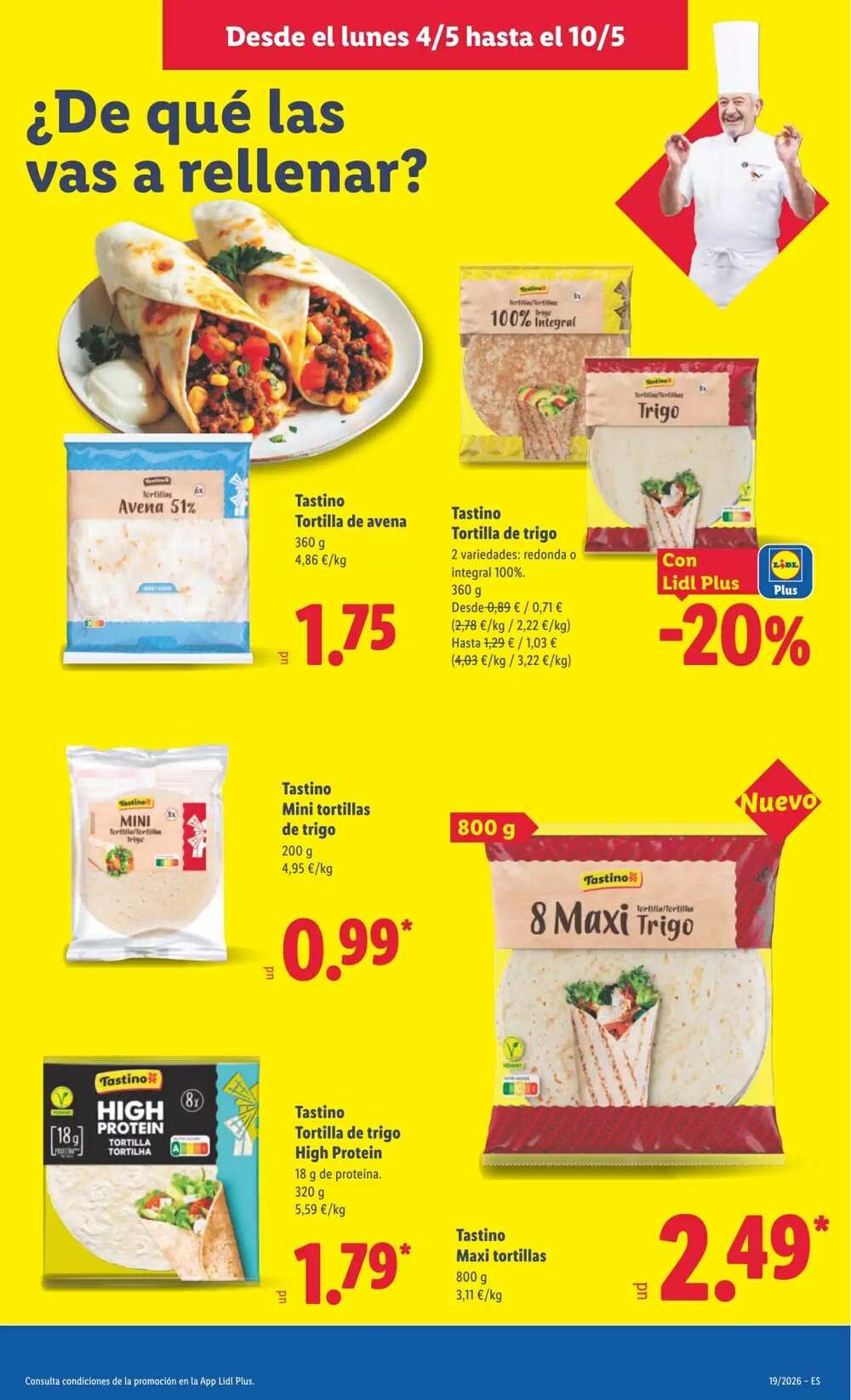 Folleto promocional de Lidl válido desde el 04/05/2026 - Página 19.