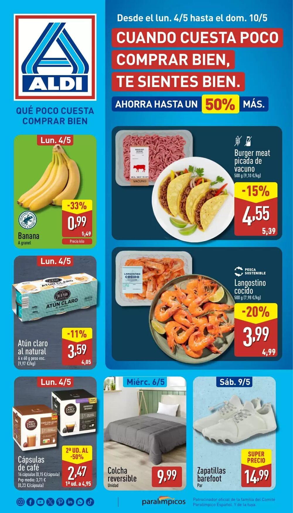 Folleto promocional de ALDI válido desde el 04/05/2026 - Página 1.