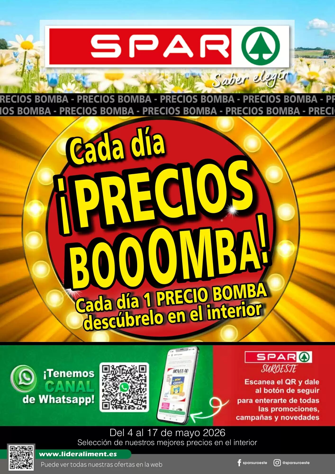 Folleto promocional de Spar válido desde el 04/05/2026 - Página 1.