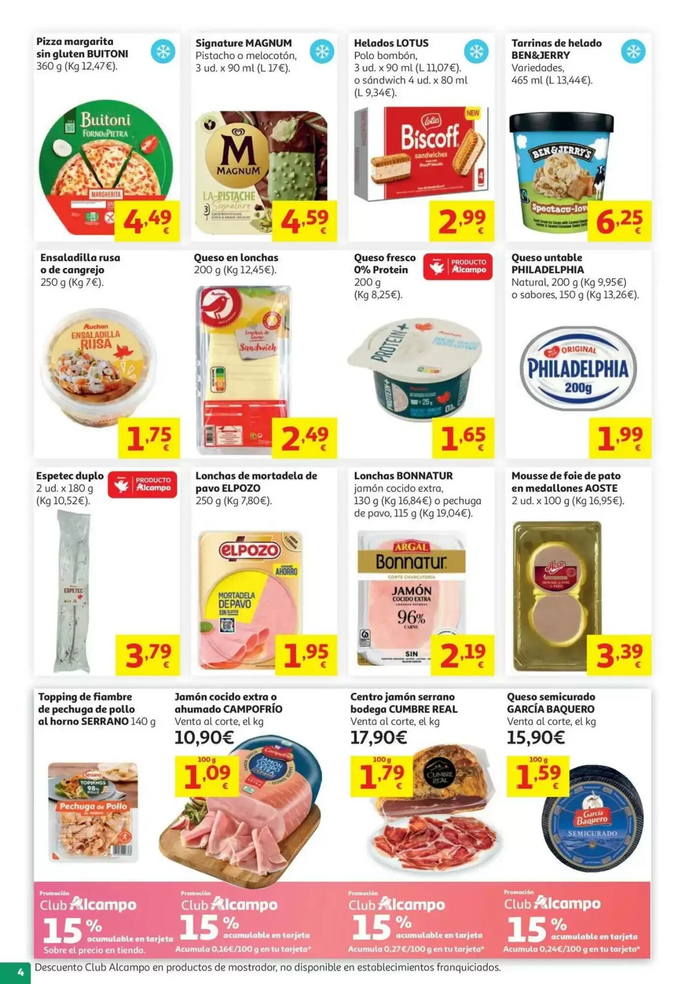 Folleto promocional de Alcampo válido desde el 04/05/2026 - Página 4.