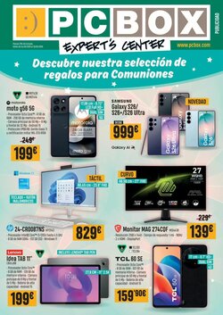 Folleto promocional de PCBox válido desde el 05/05/2026