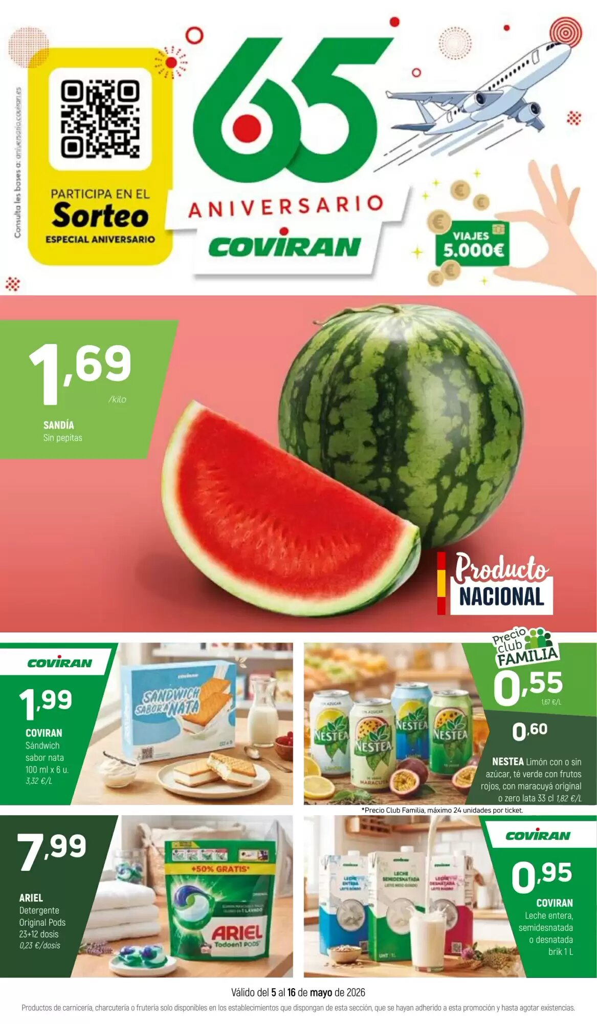 Folleto promocional de Coviran válido desde el 05/05/2026 - Página 1.