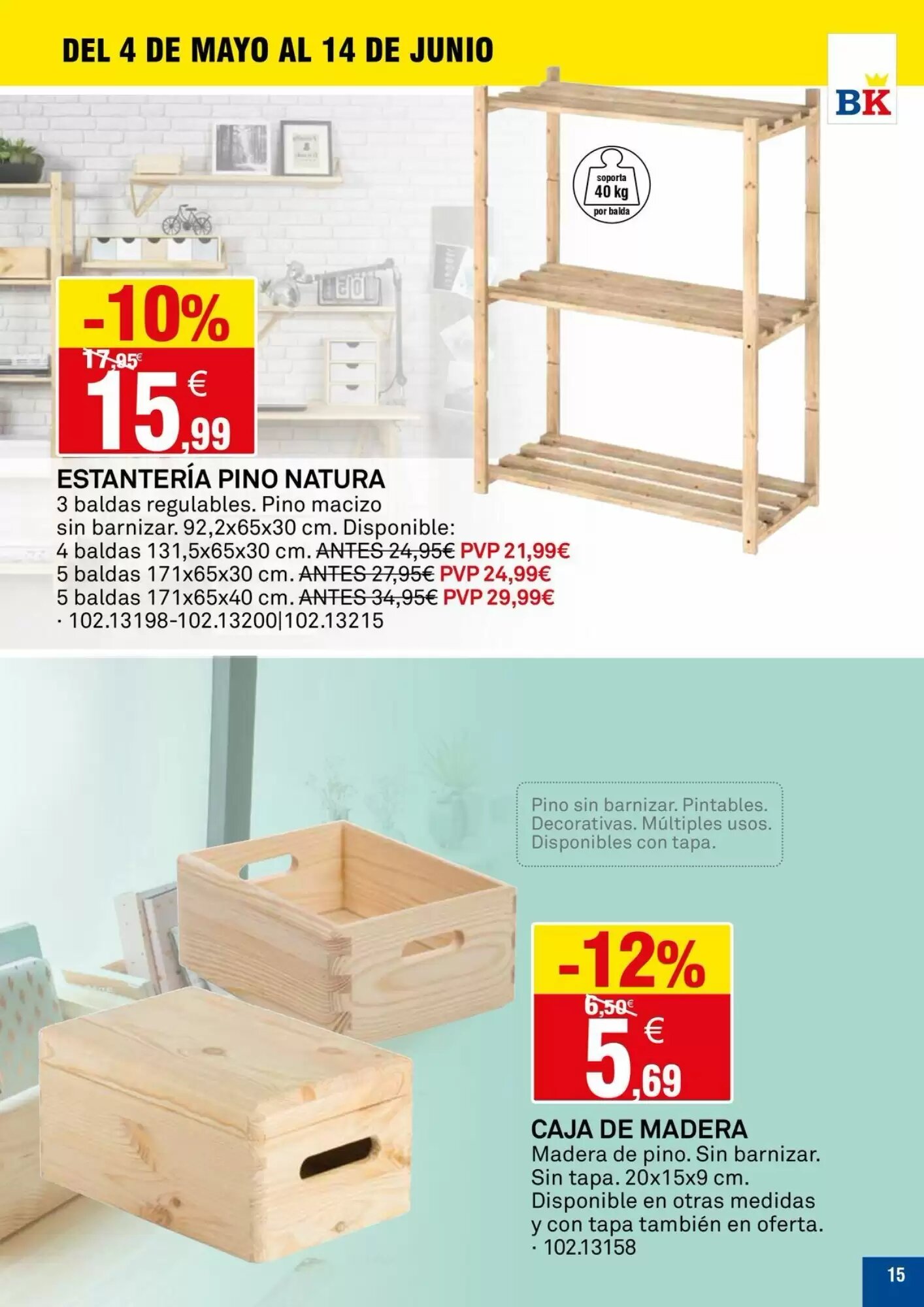 Folleto promocional de Bricoking válido desde el 05/05/2026 - Página 15.
