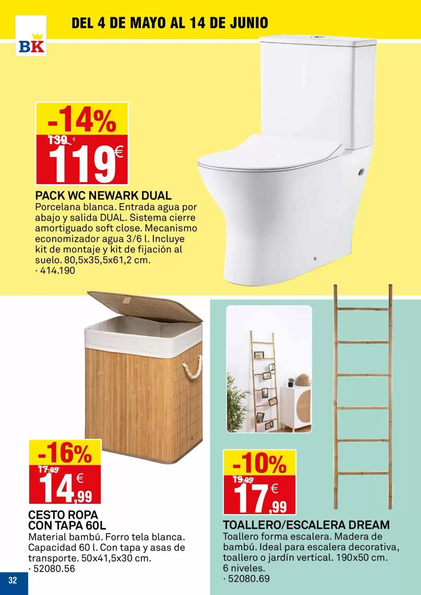 Folleto promocional de Bricoking válido desde el 05/05/2026 - Página 32.