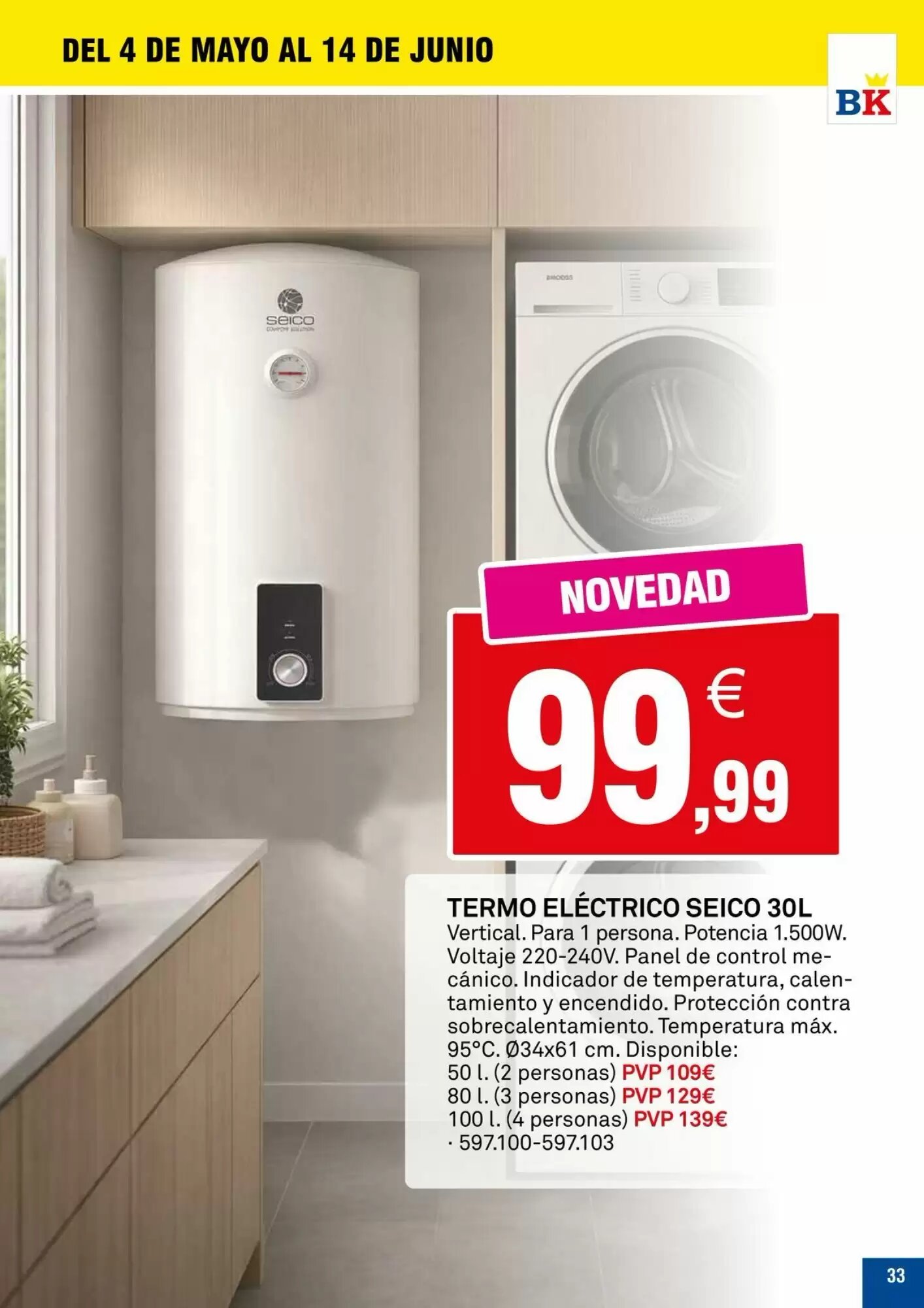 Folleto promocional de Bricoking válido desde el 05/05/2026 - Página 33.