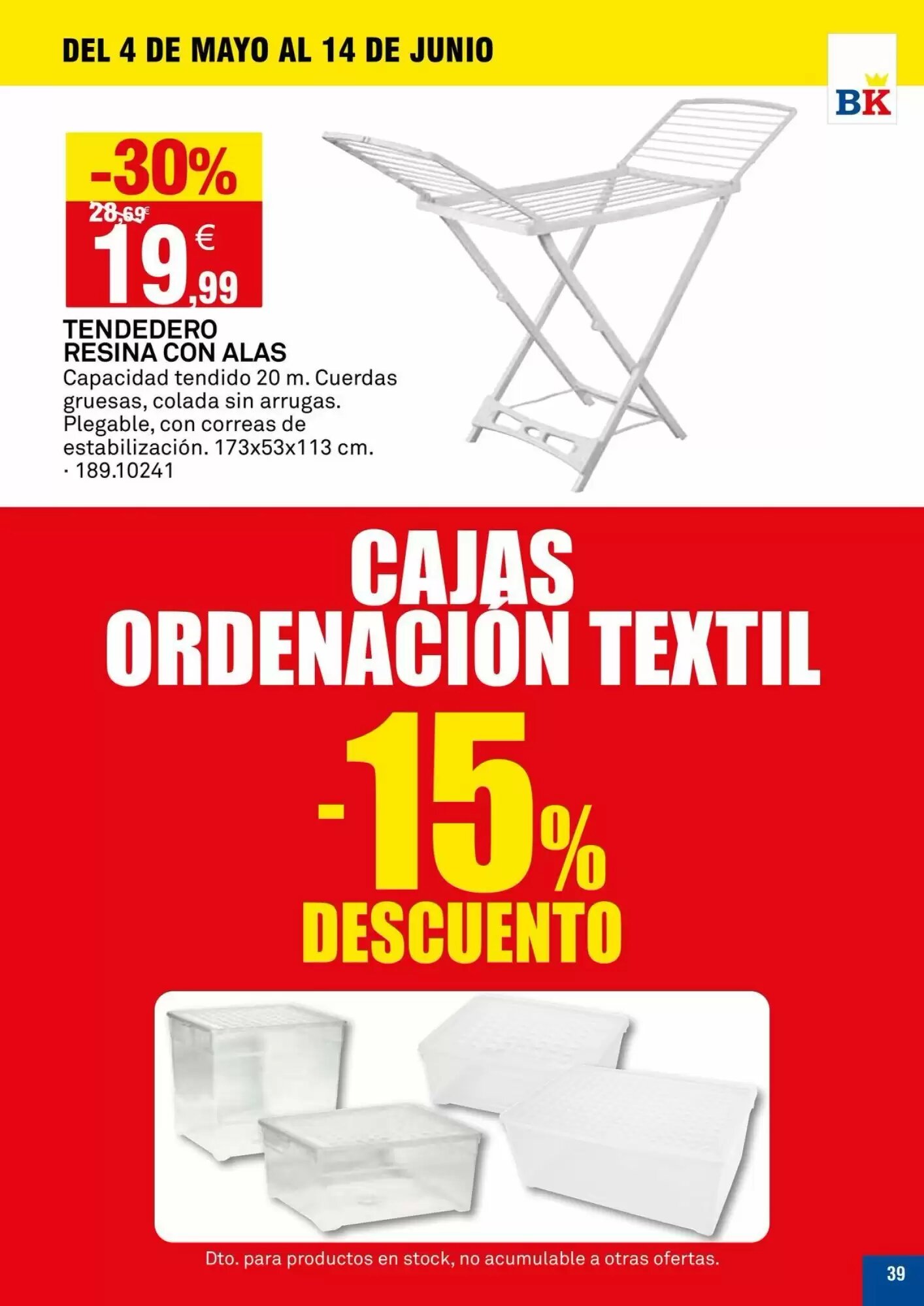 Folleto promocional de Bricoking válido desde el 05/05/2026 - Página 39.