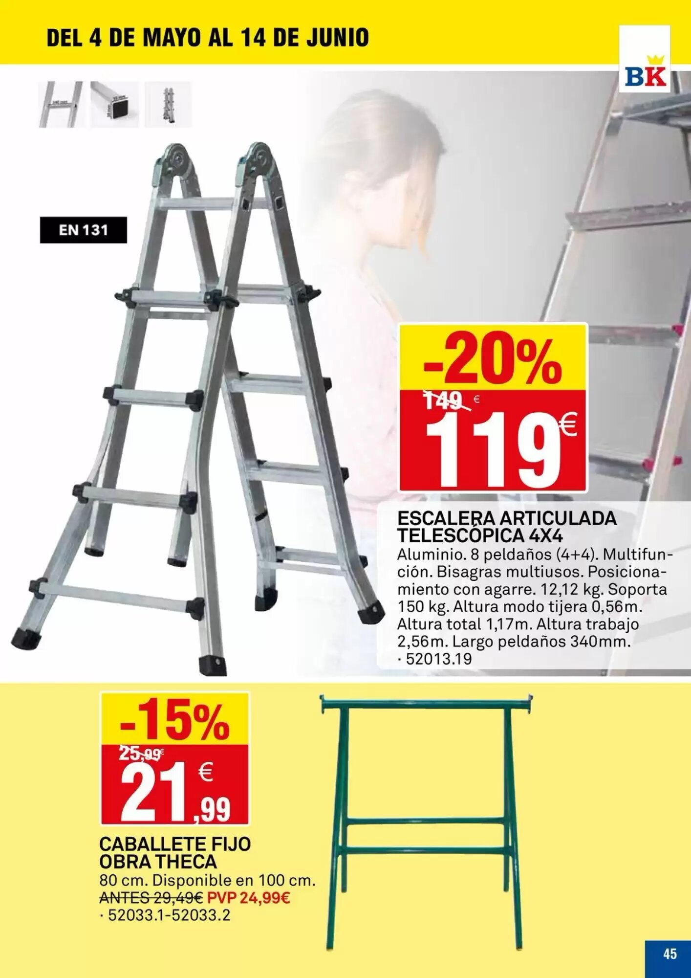 Folleto promocional de Bricoking válido desde el 05/05/2026 - Página 45.