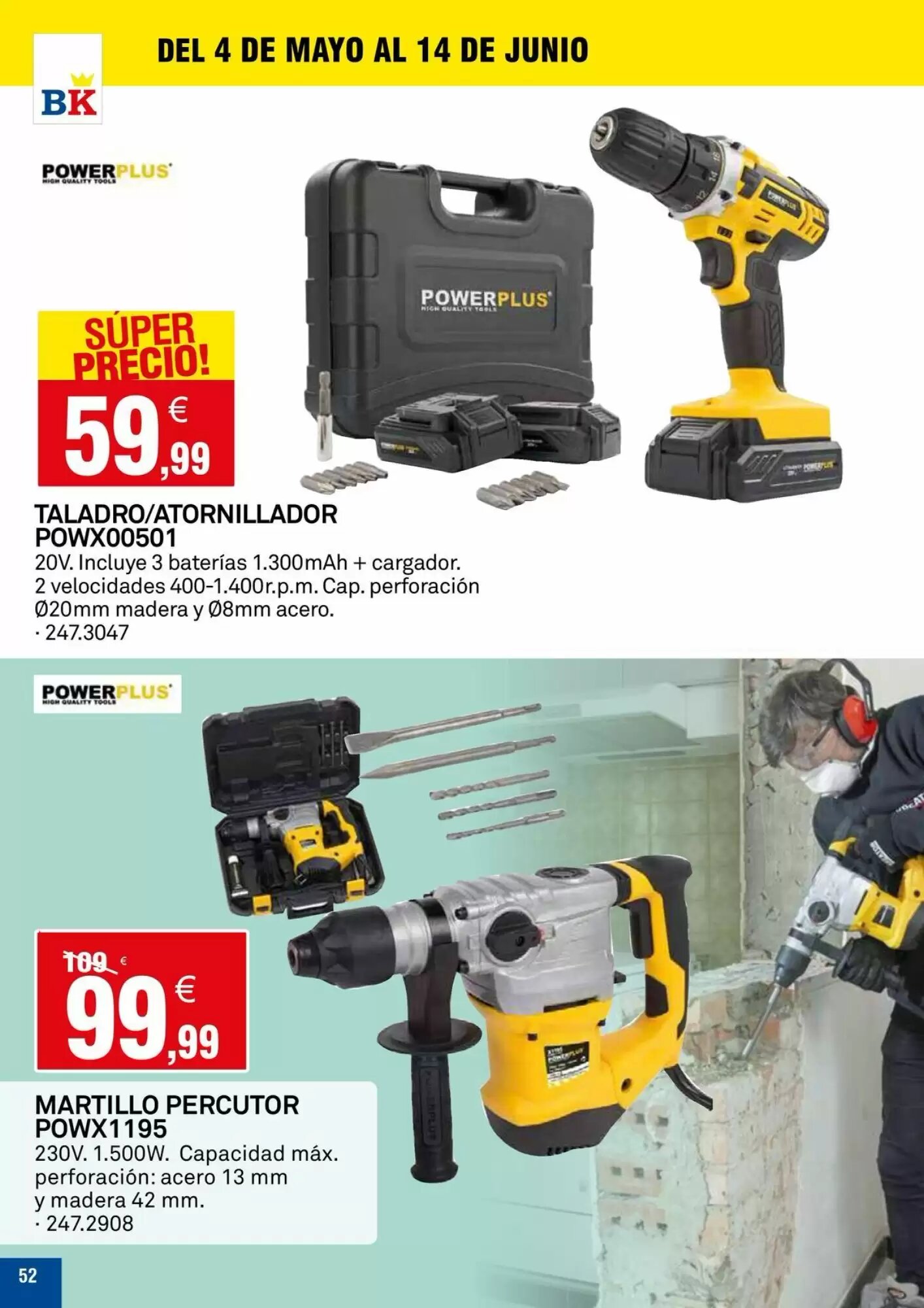 Folleto promocional de Bricoking válido desde el 05/05/2026 - Página 52.
