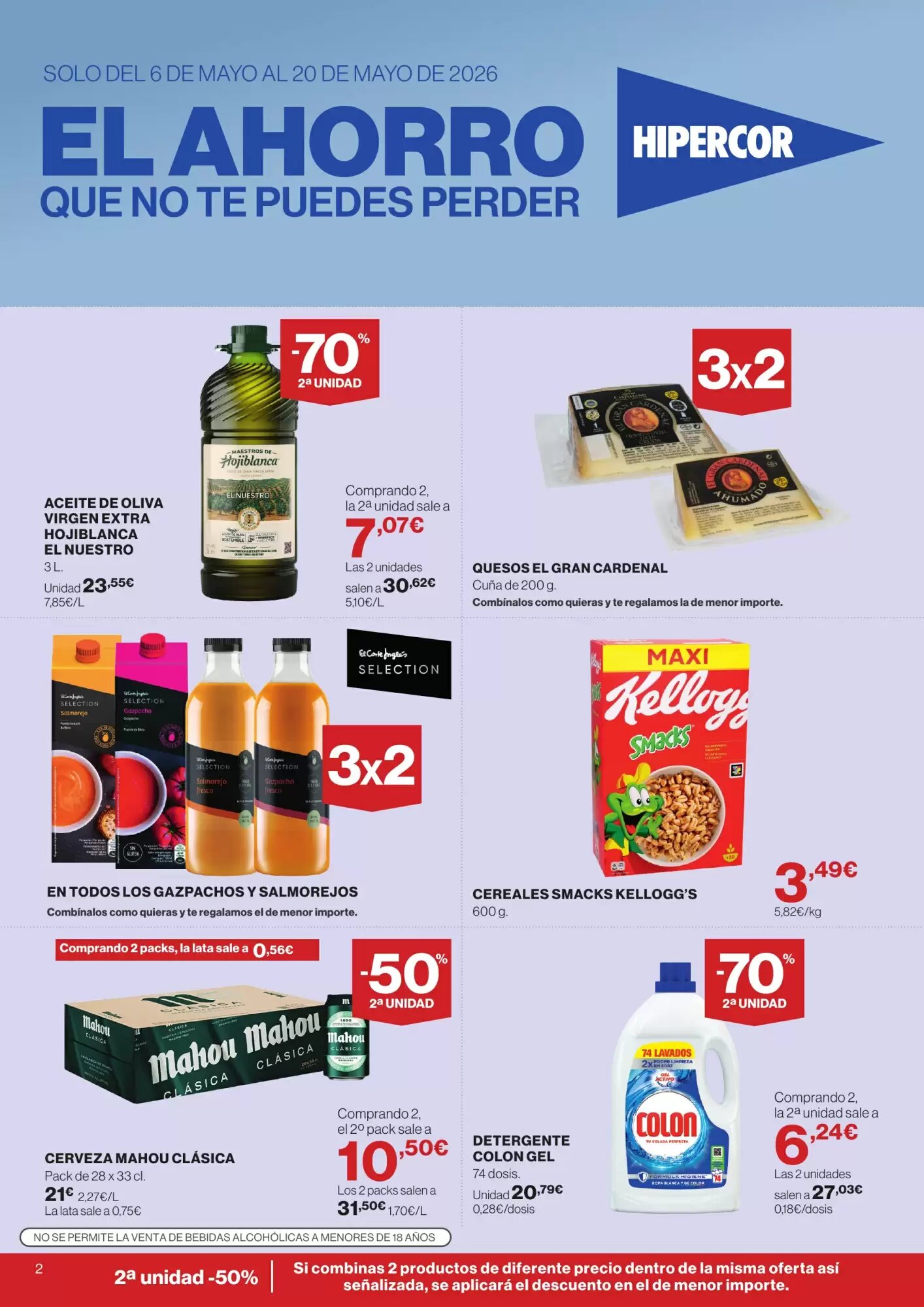 Folleto promocional de Hipercor válido desde el 06/05/2026 - Página 2.
